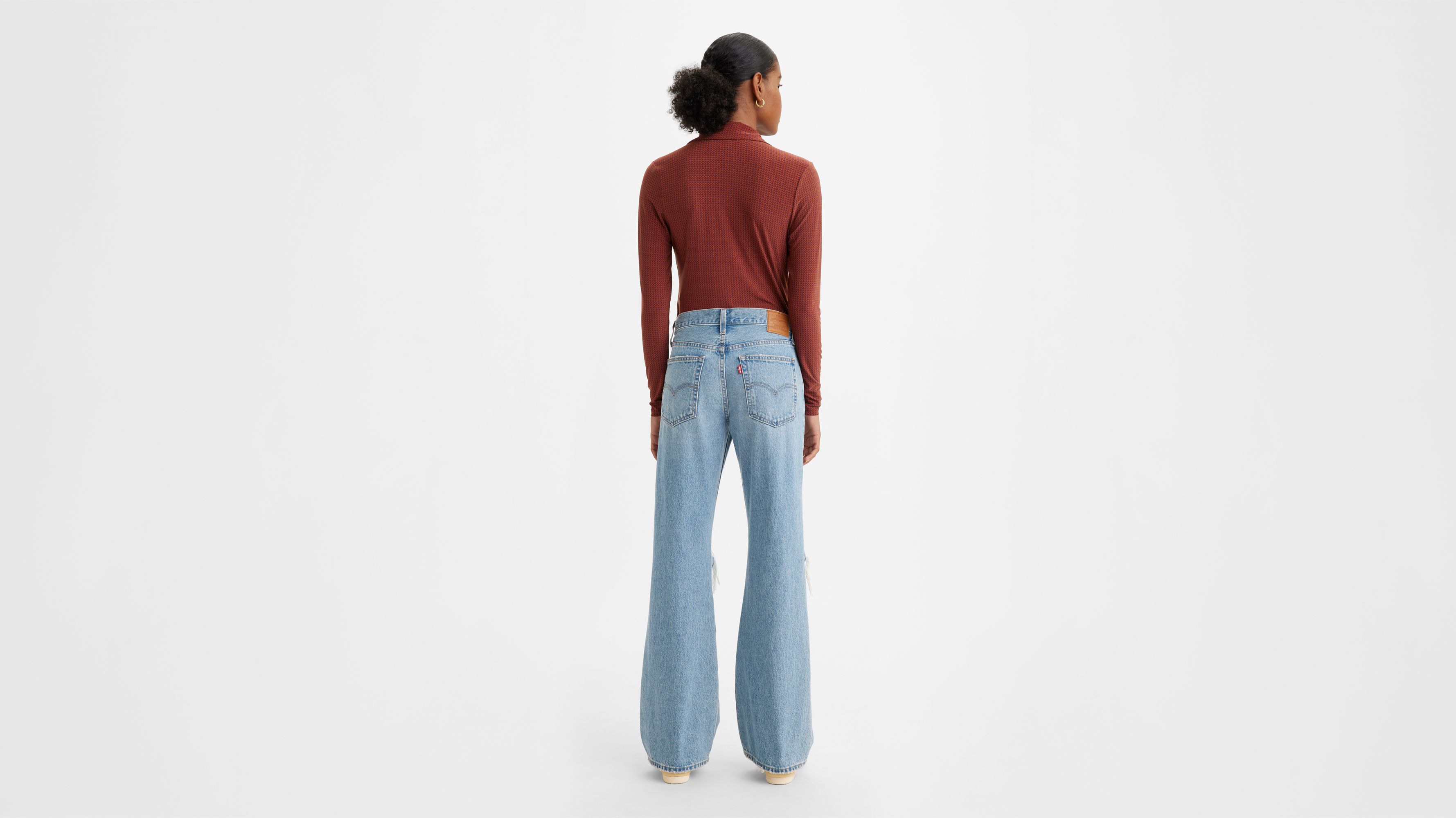 Baggy Fit Bootcut Leg Jeans