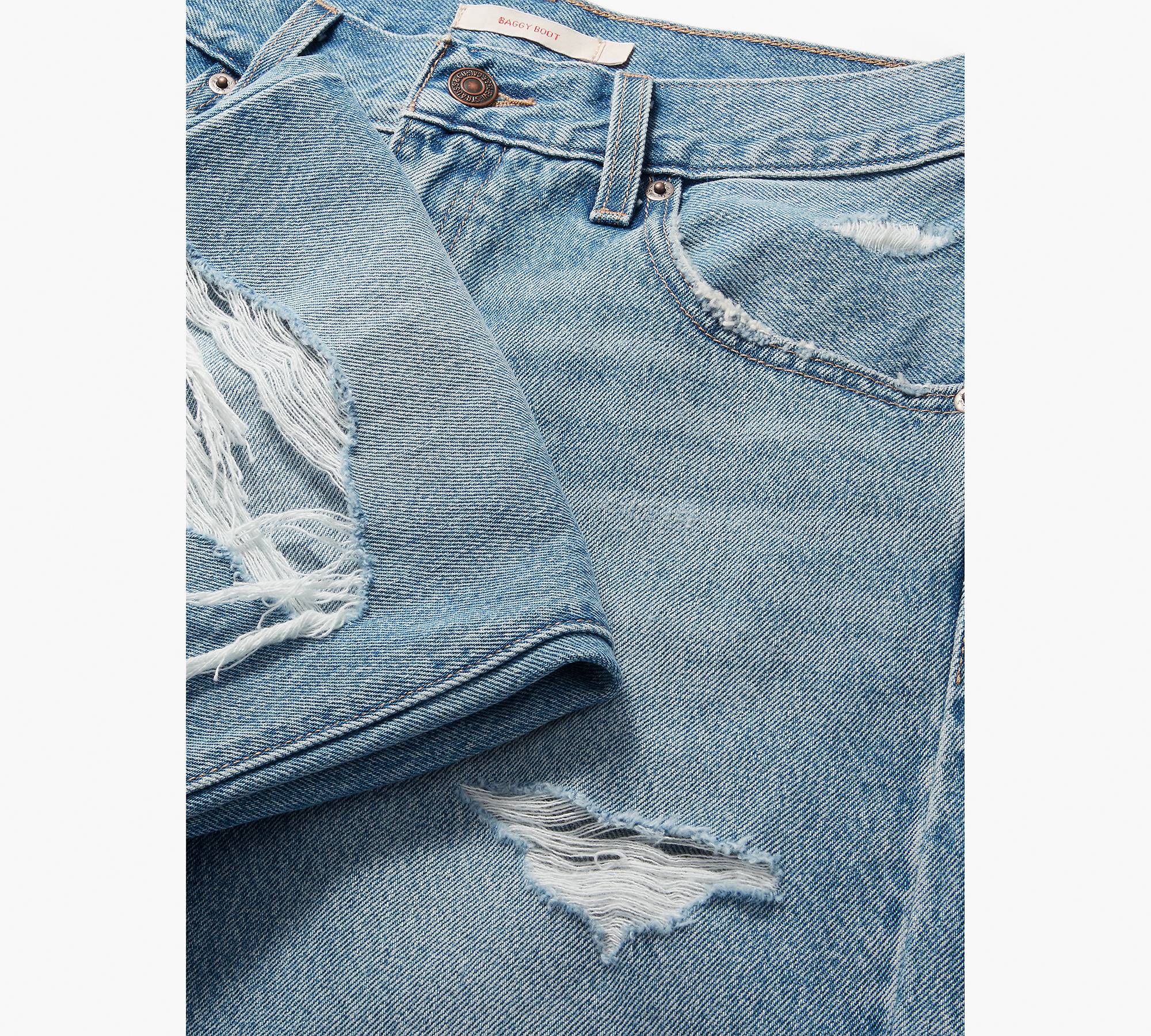 Baggy Bootcut Women's Jeans - Light Wash