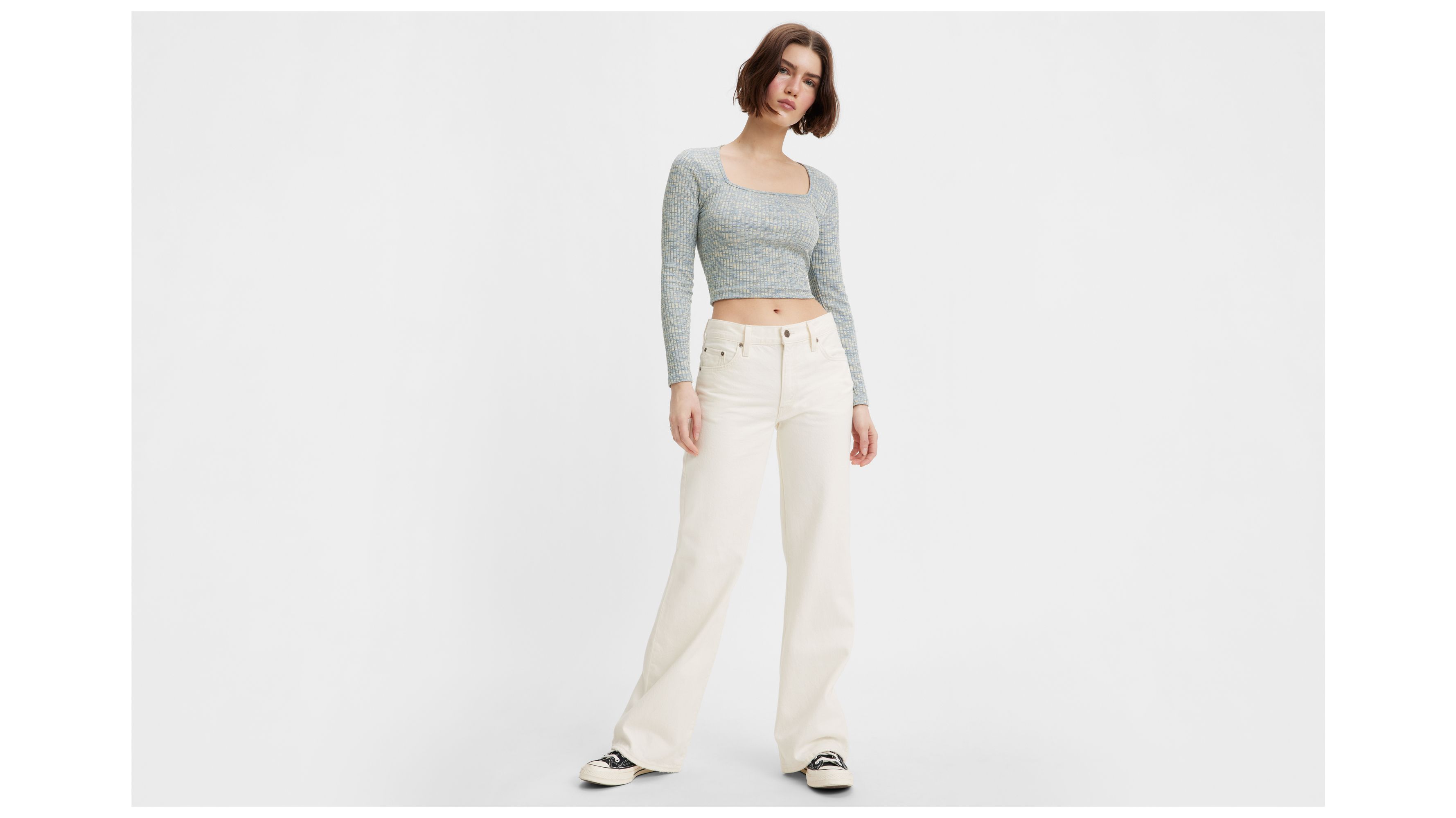 Baggy Bootcut Women's Jeans - White | Levi's® US
