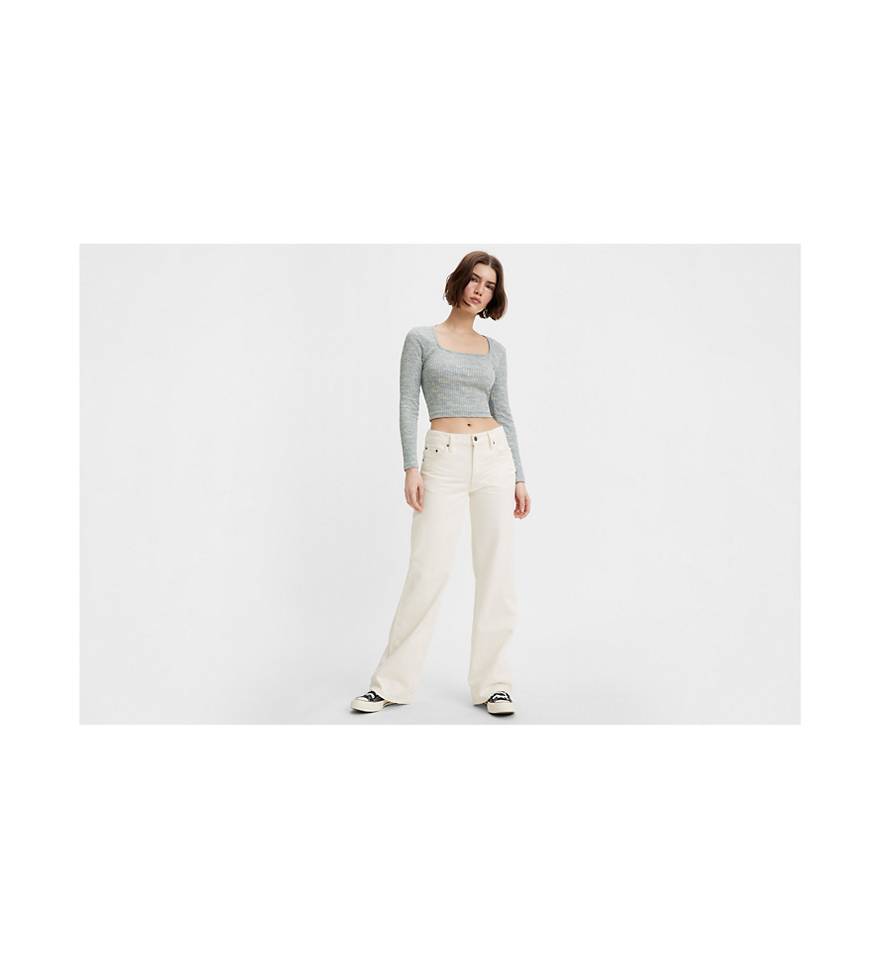 Baggy Bootcut Women's Jeans - White | Levi's® US