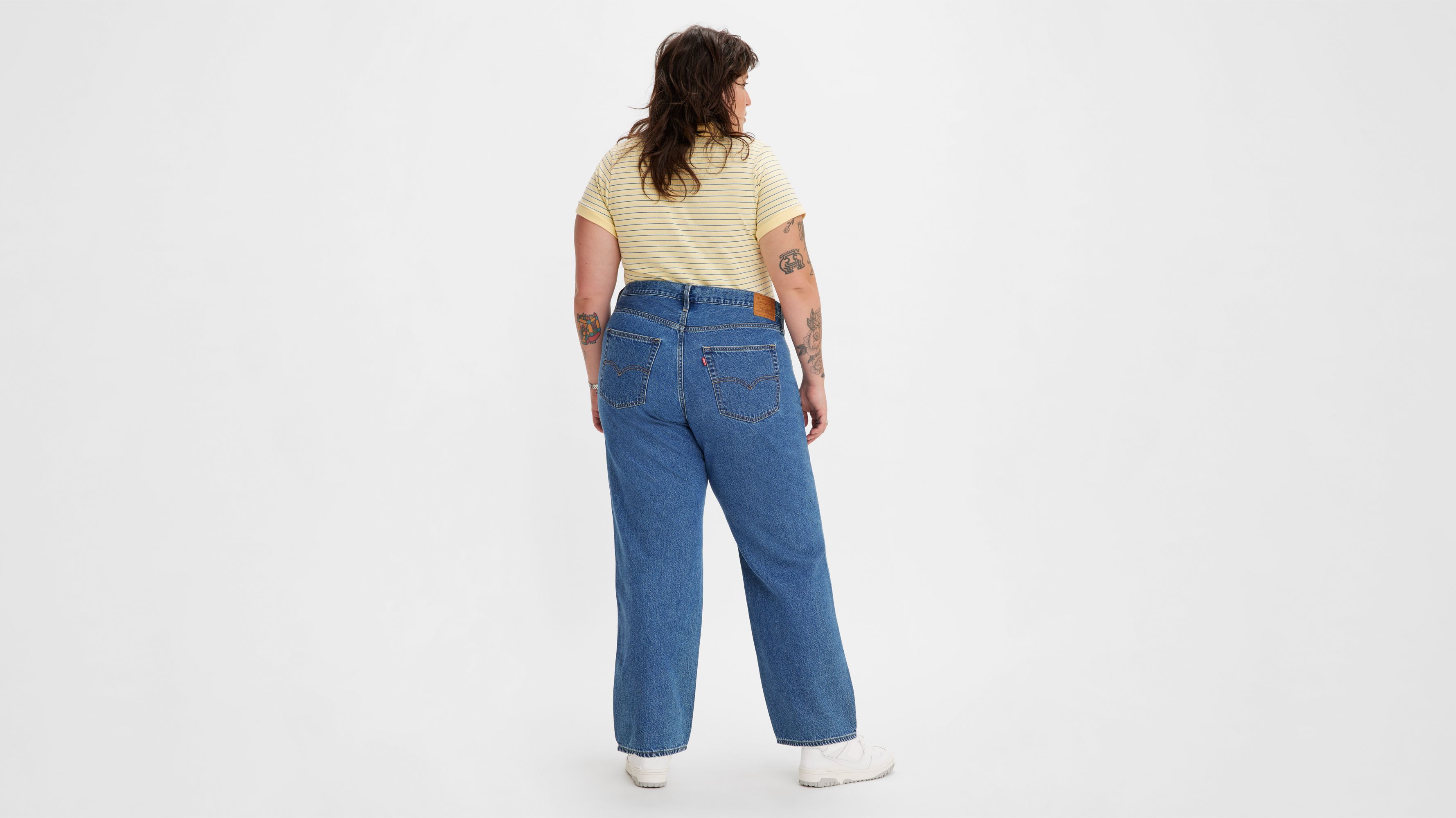 Baggy Dad Jeans plus Size Blue Levi s GB