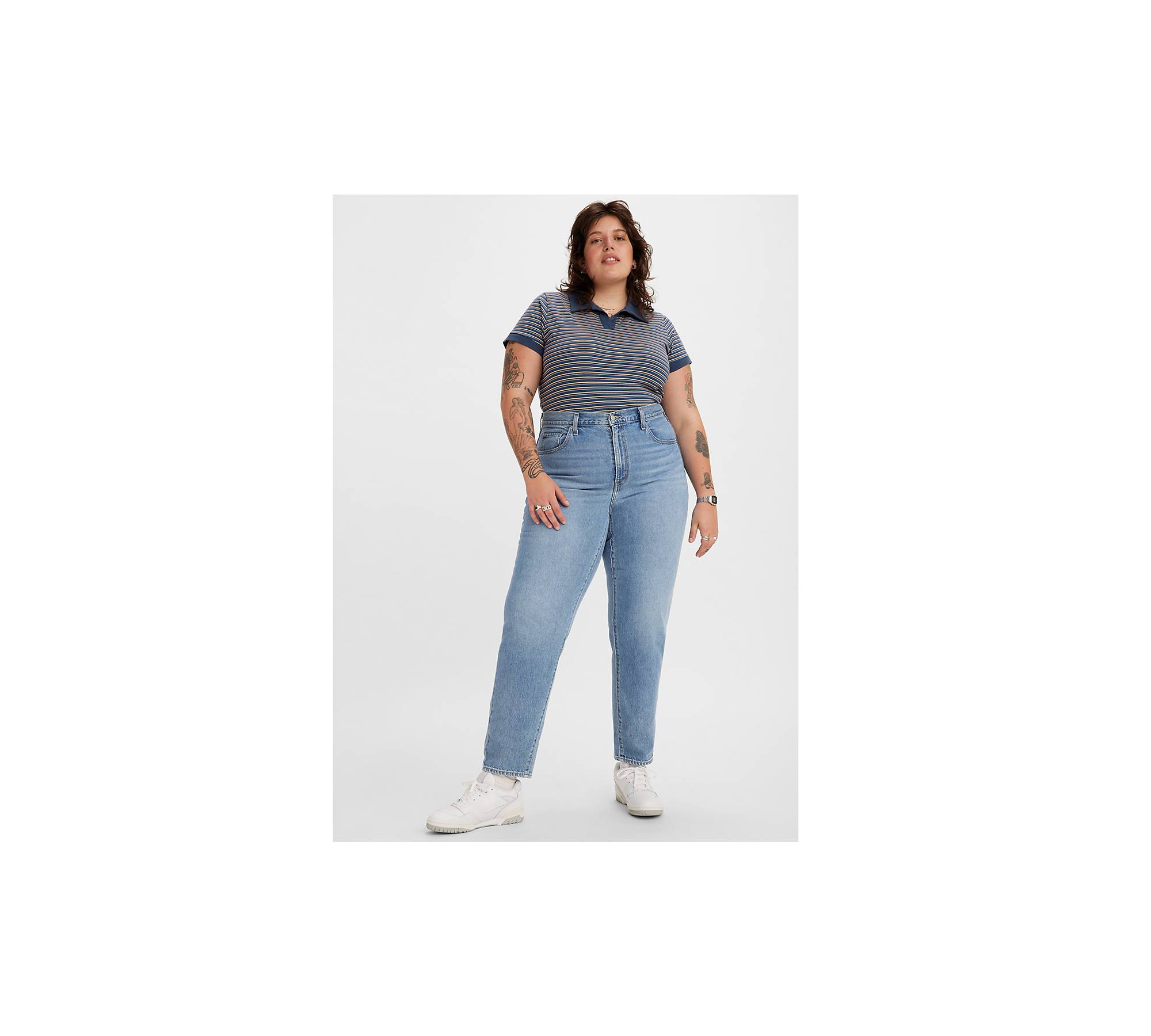 Levi's® Plus 80S MOM - Jeans Tapered Fit - medium indigo worn in