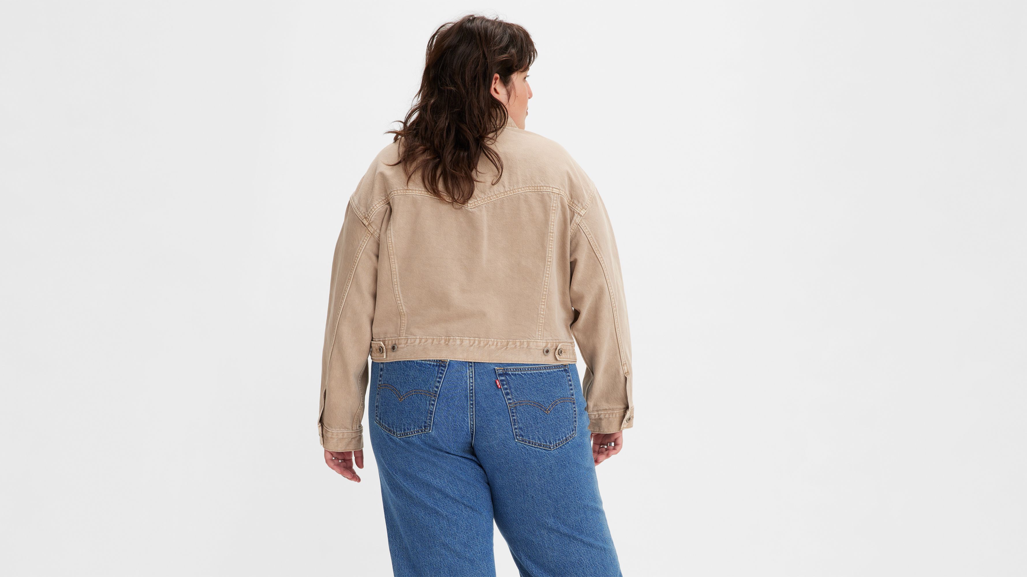 Crop Trucker Jacket (Plus Size) 2