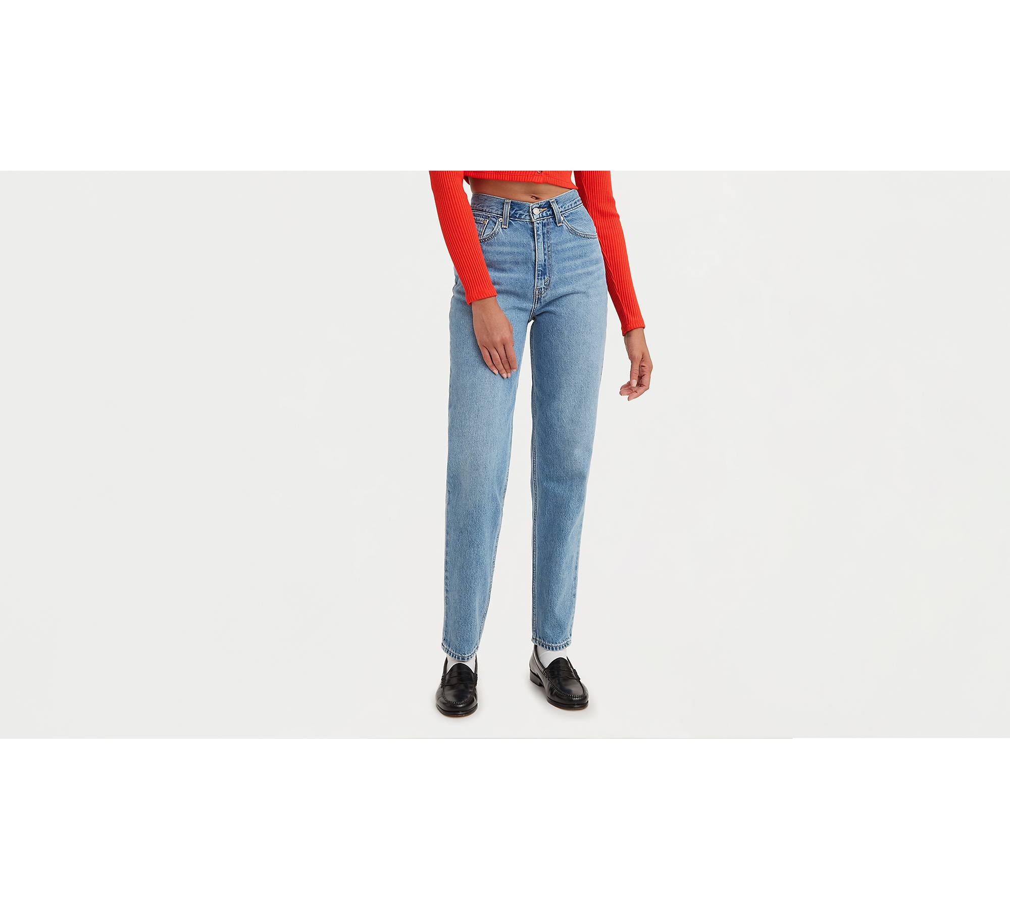 Levi's High Waisted Mom Jeans - Women's Trousers