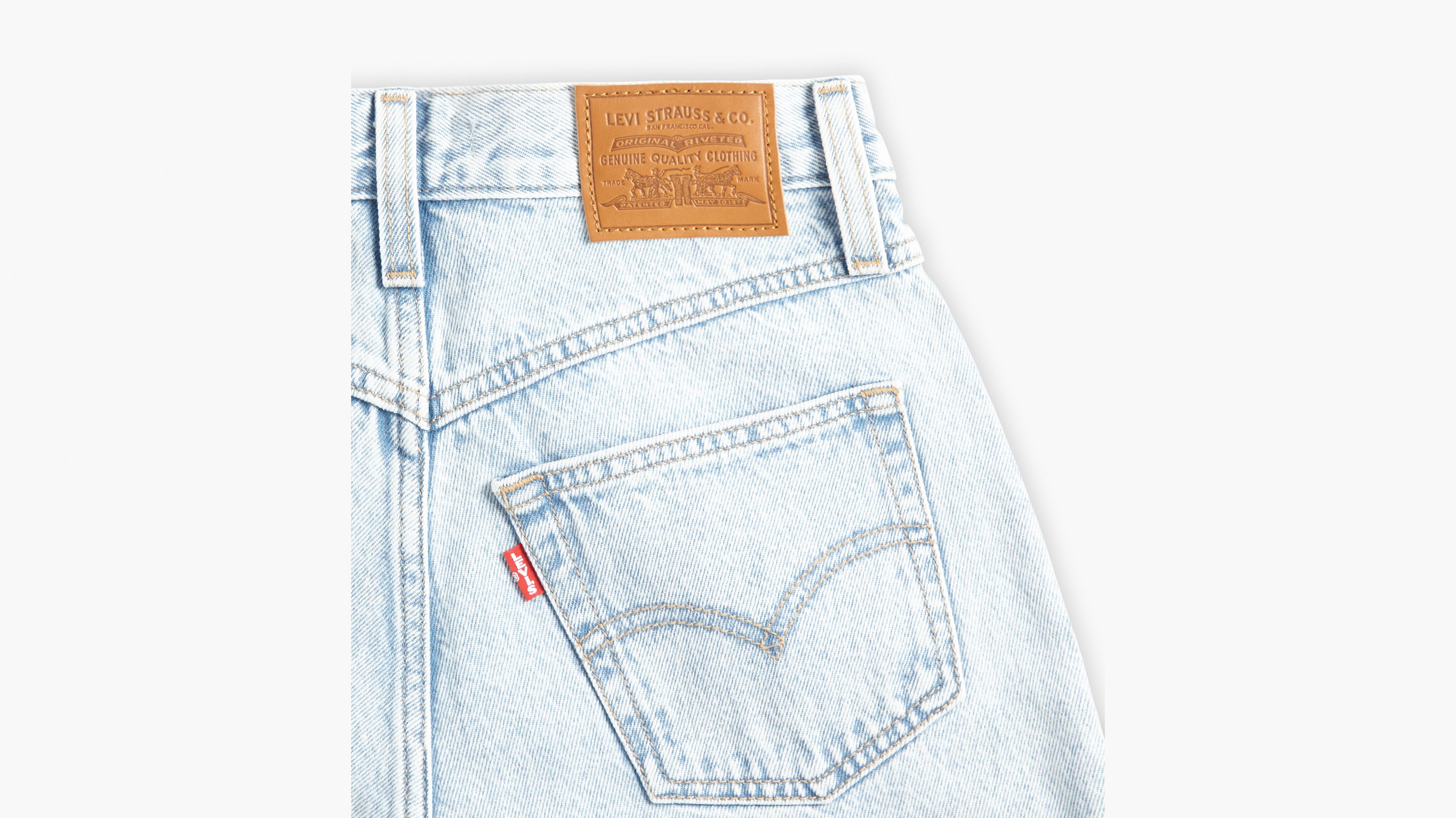 LEVIu00b4S - 80S Mom Jean Light Indigo - Flat Finish