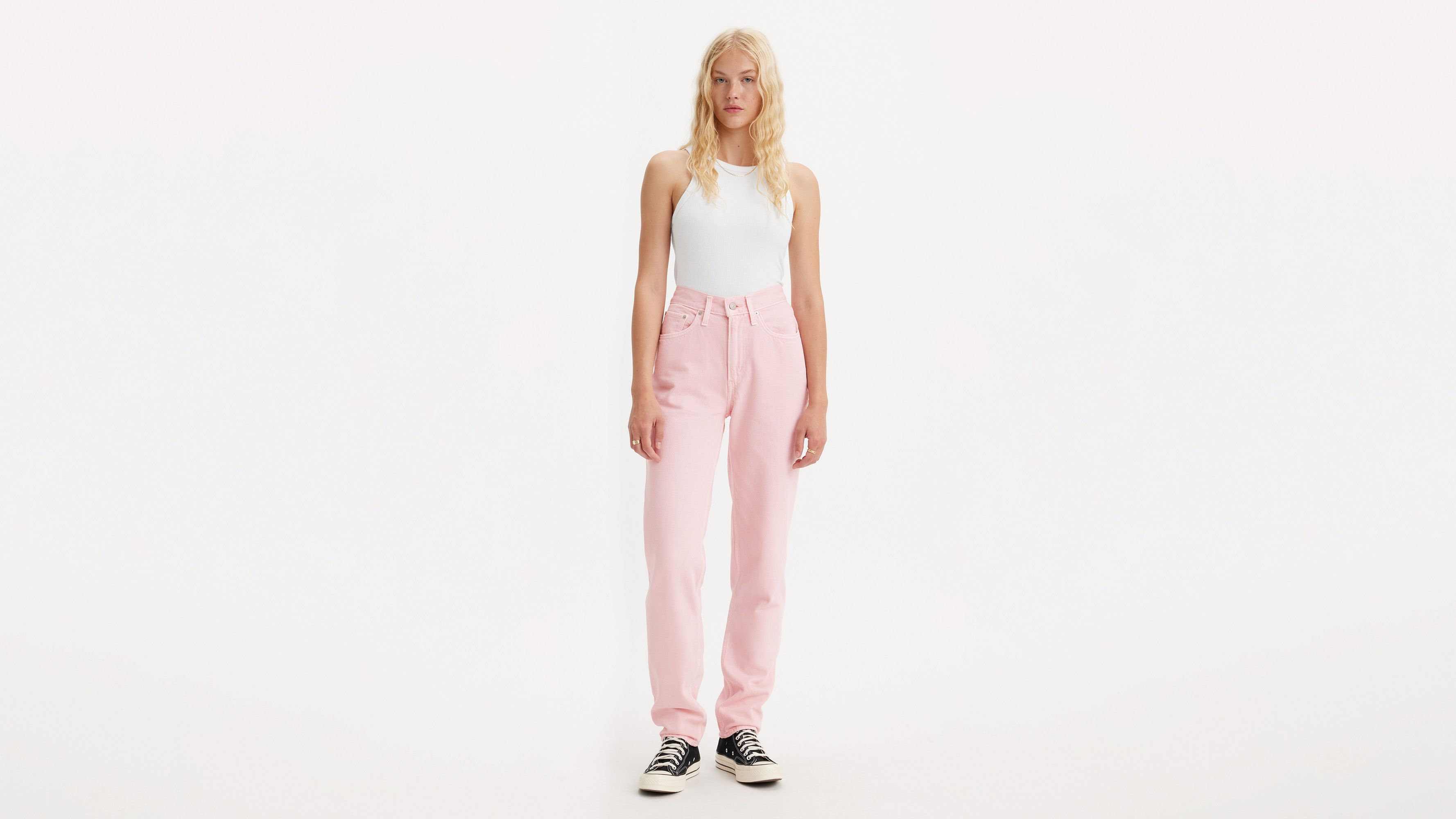 Stradivarius wide leg trouser in hot pink