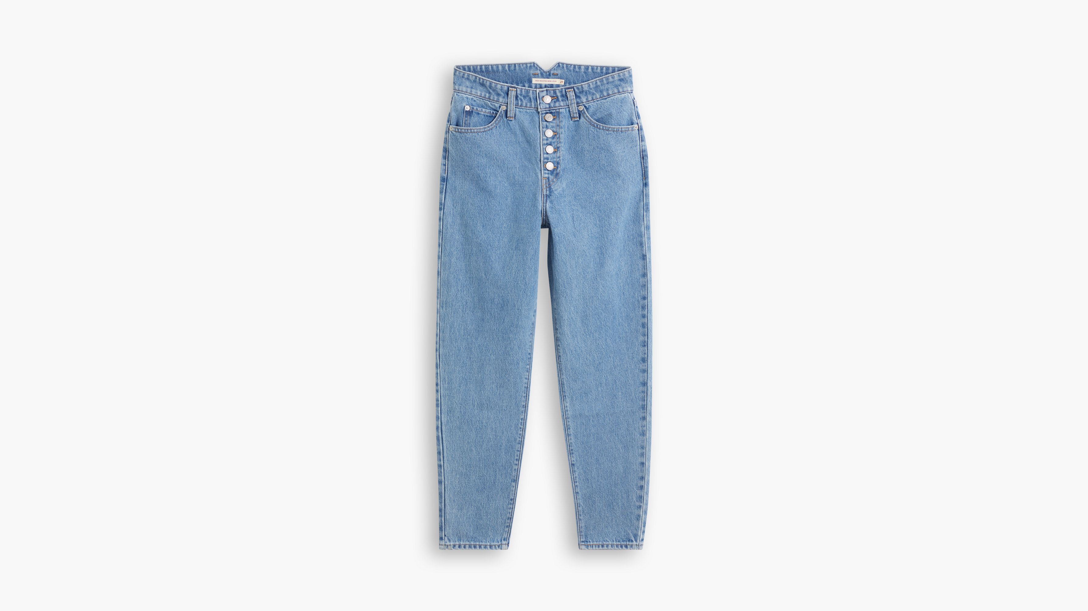 Notch Mom Jeans - Blue