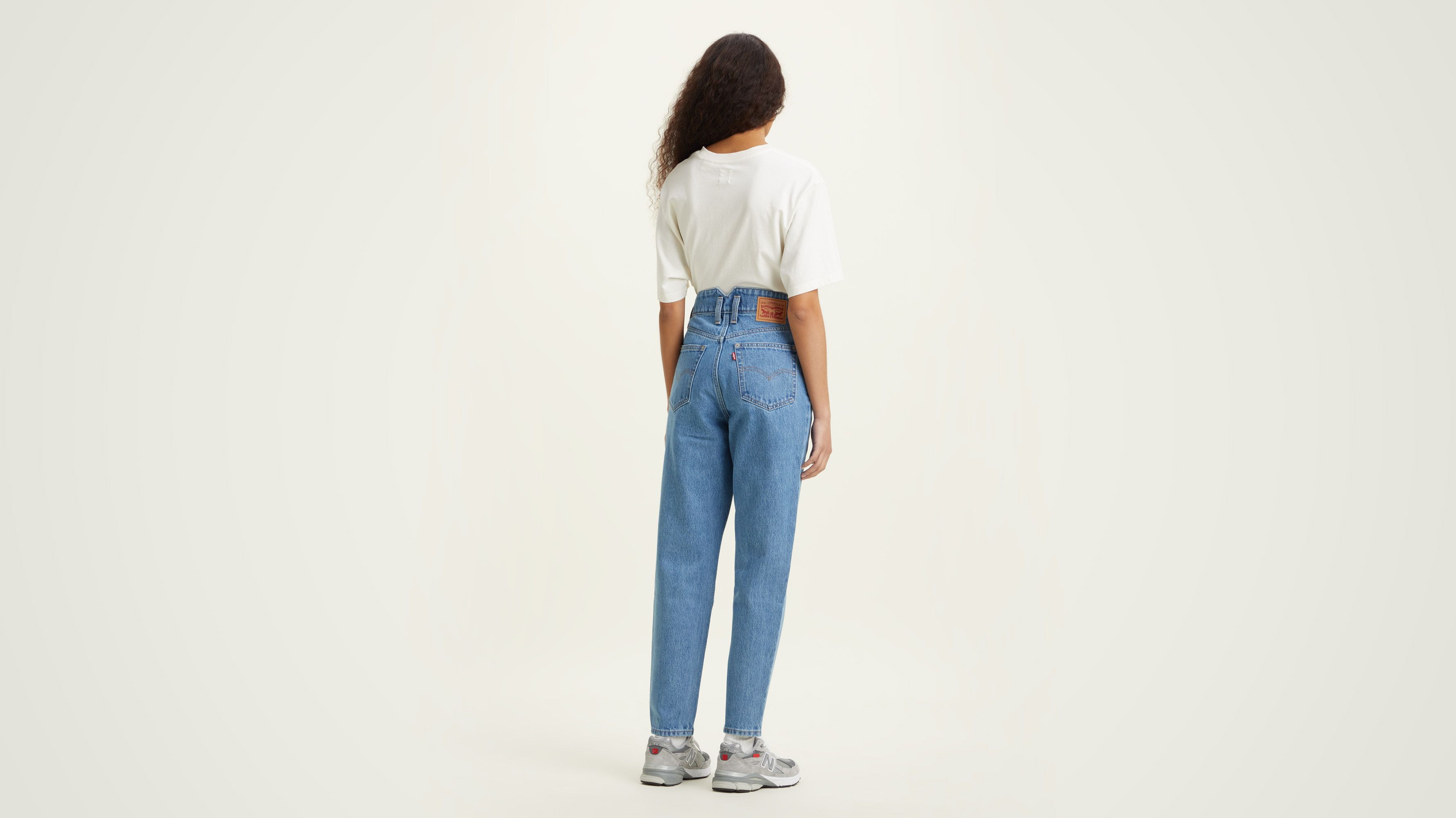 Notch Mom Jeans - Blue