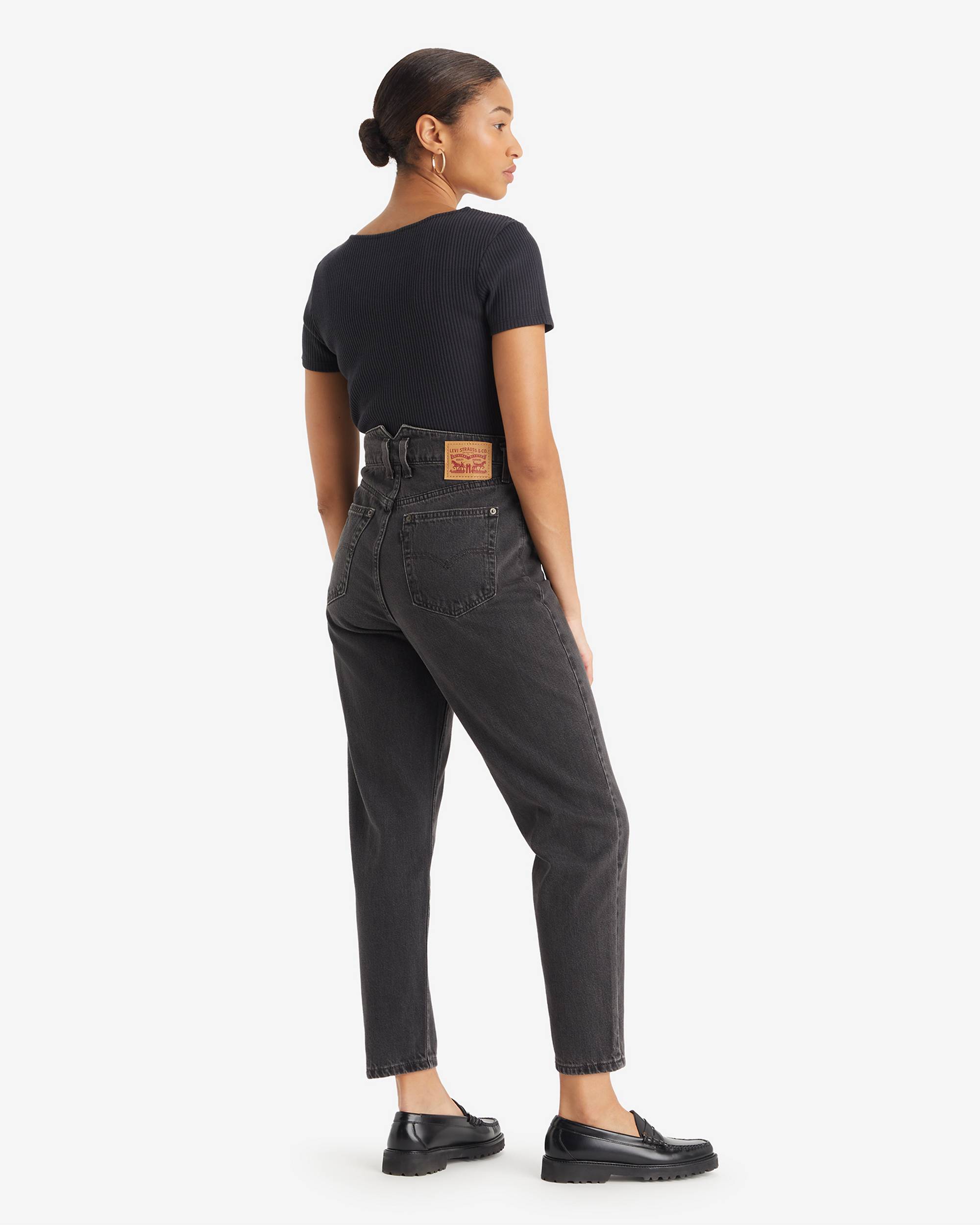 Notch High Waist Mom Jeans - Black | Levi's® XK Notch High Waist Mom Jeans - Black | Levi's® XK