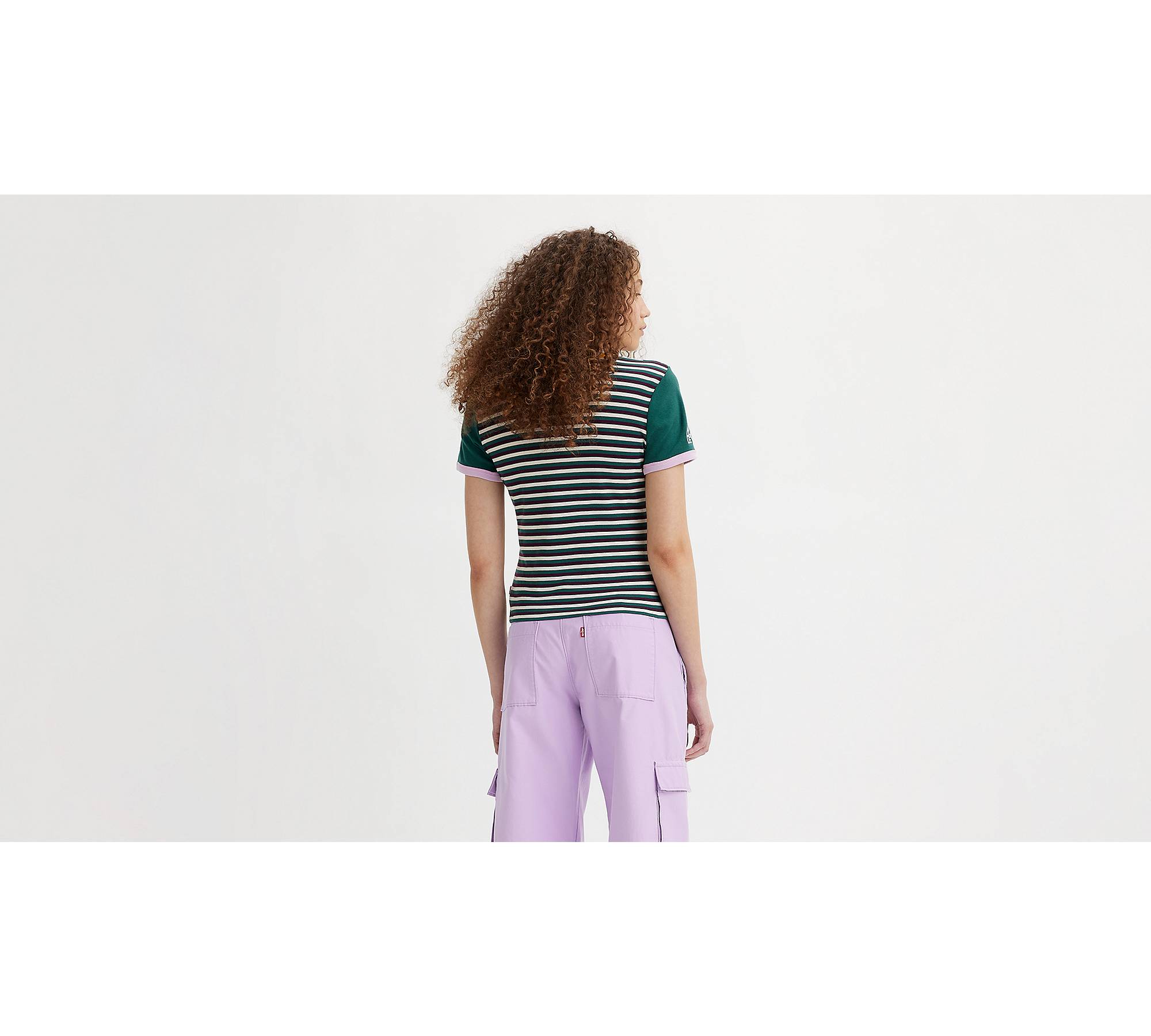 Graphic Ringer Rickie Tee - Green | Levi's® GB