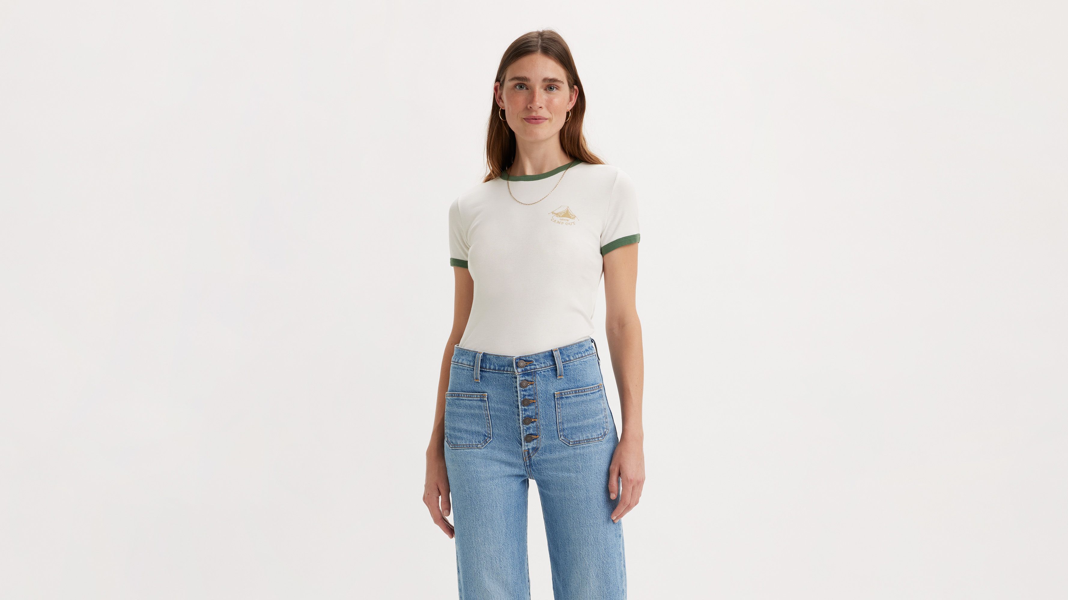 Graphic Ringer Rickie T-shirt - White | Levi's® US