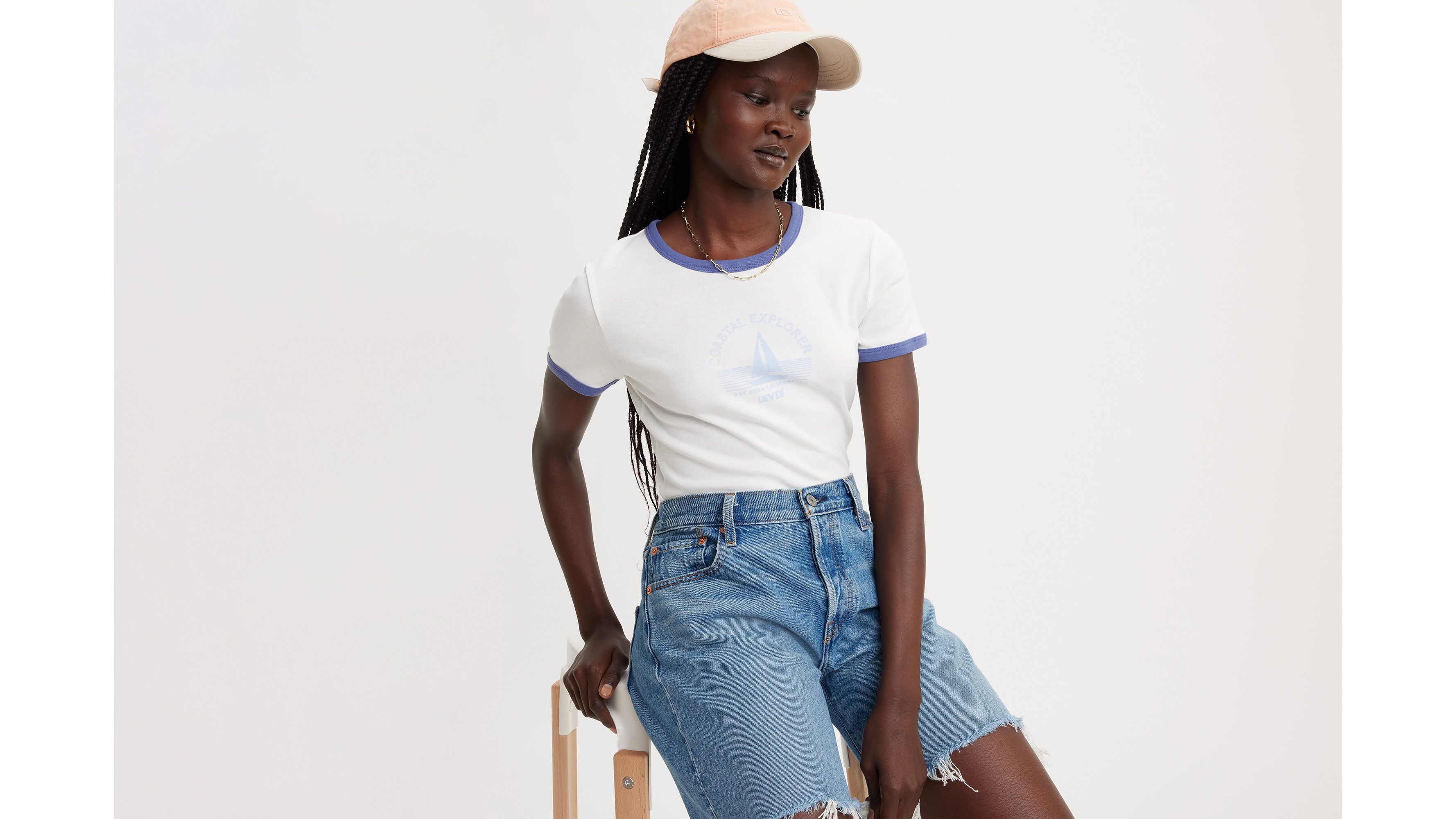 Graphic Ringer Rickie T-shirt - White | Levi's® US