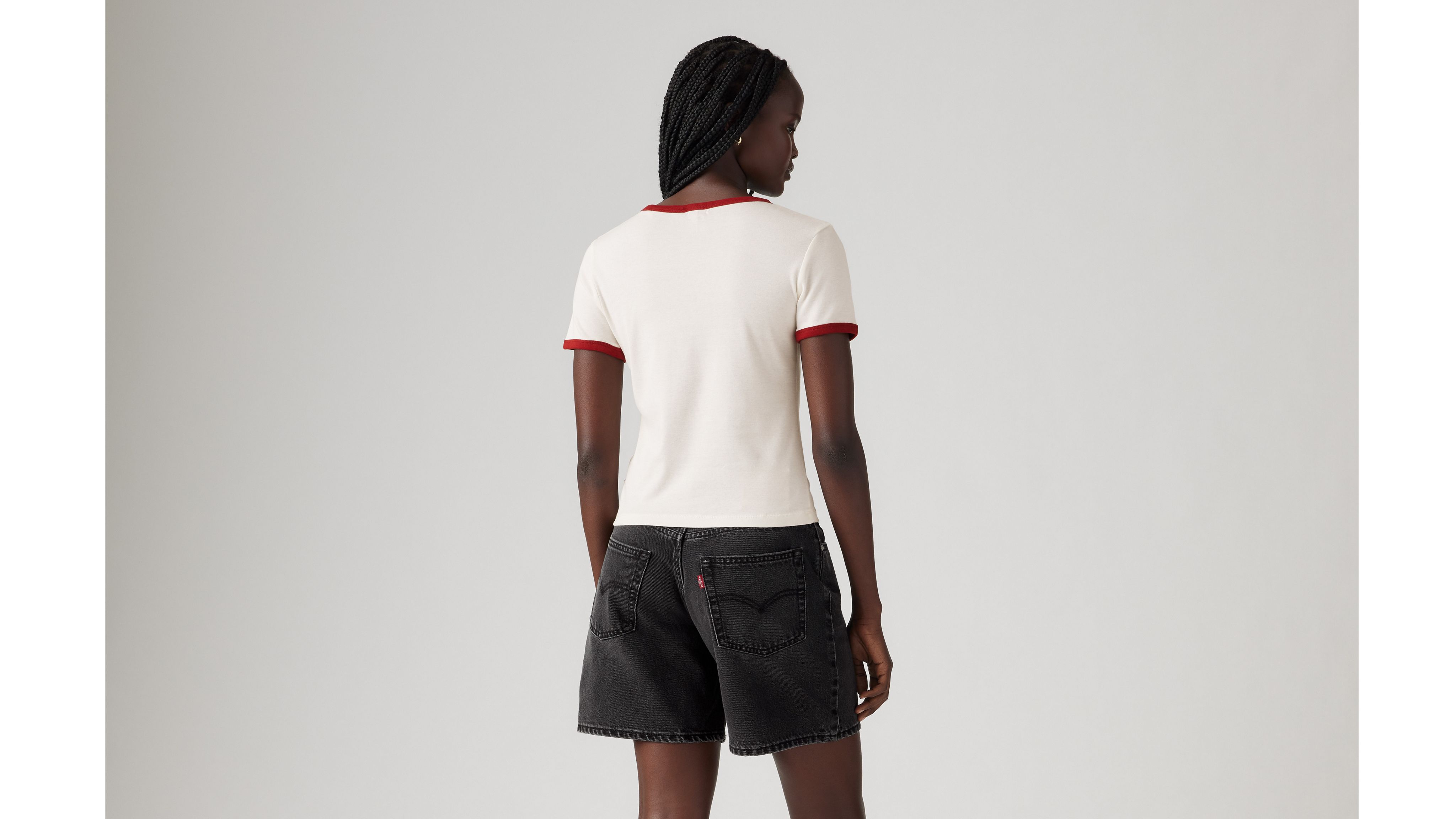 Levi's Graphic Rickie Ringer T-shirt In  1873 Rock Pos