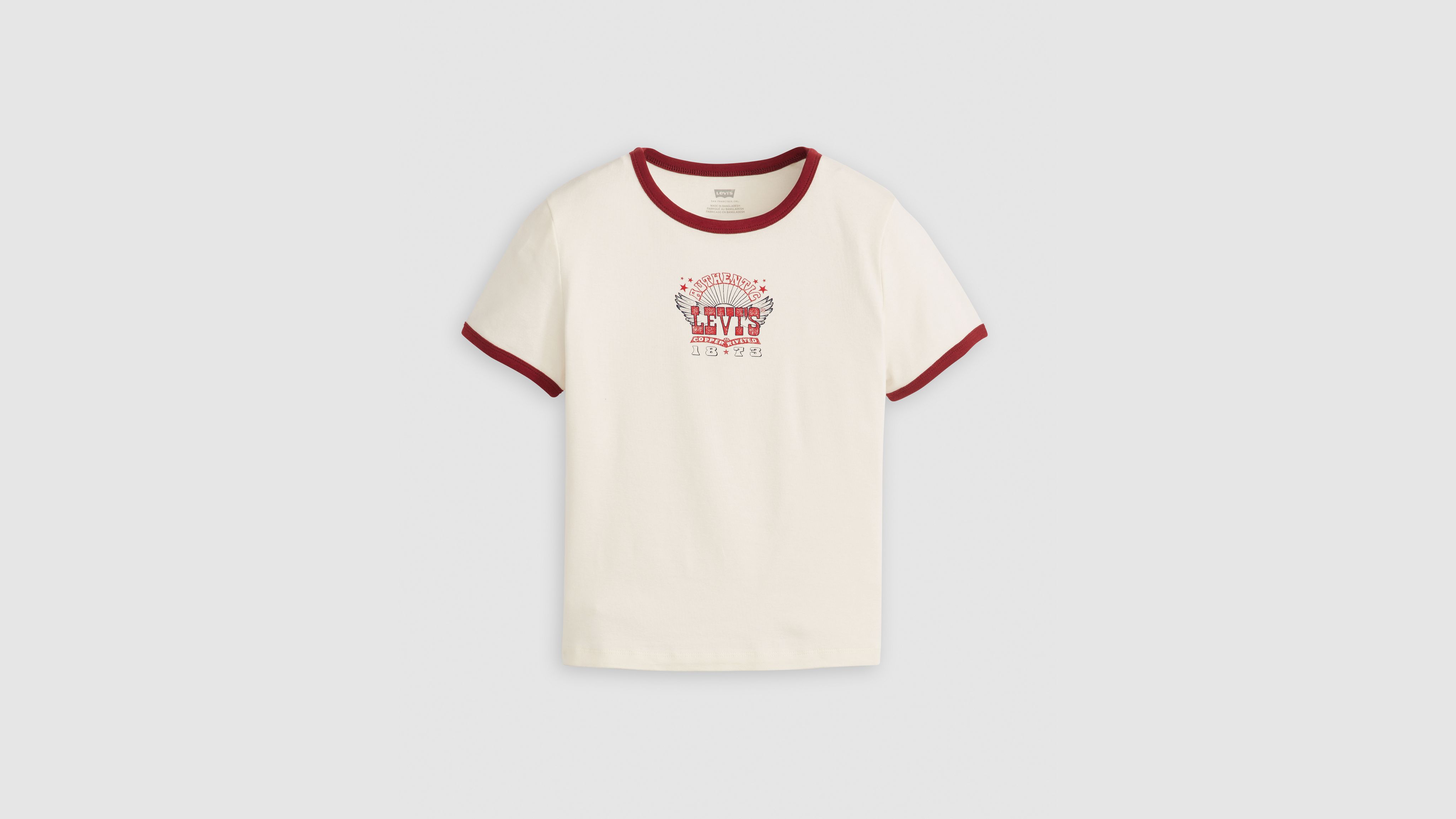 Levi's Graphic Rickie Ringer T-shirt In  1873 Rock Pos
