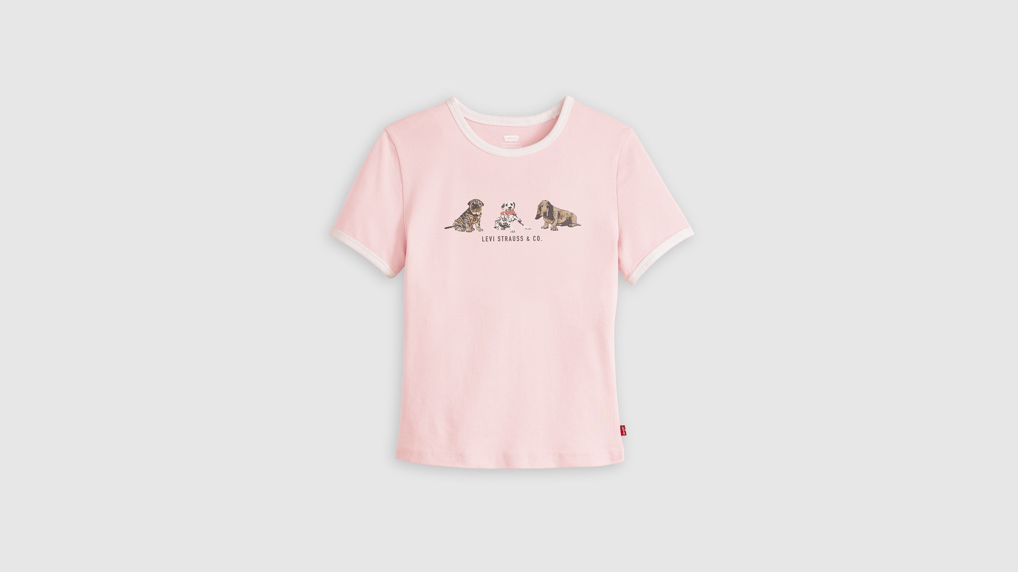Graphic Ringer Rickie Tee - Pink | Levi's® US