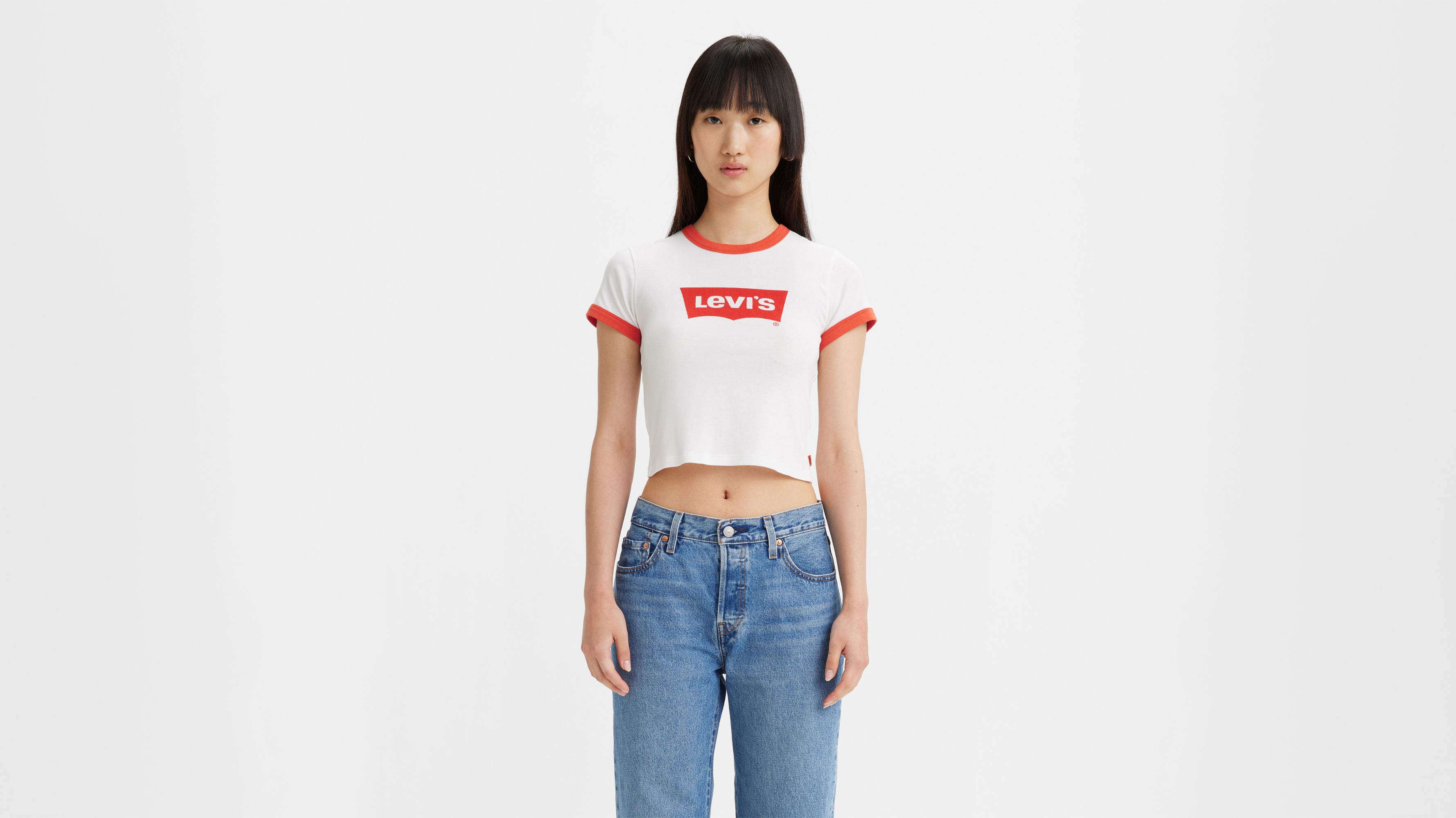 Graphic Ringer Mini Tee White Levi s CA