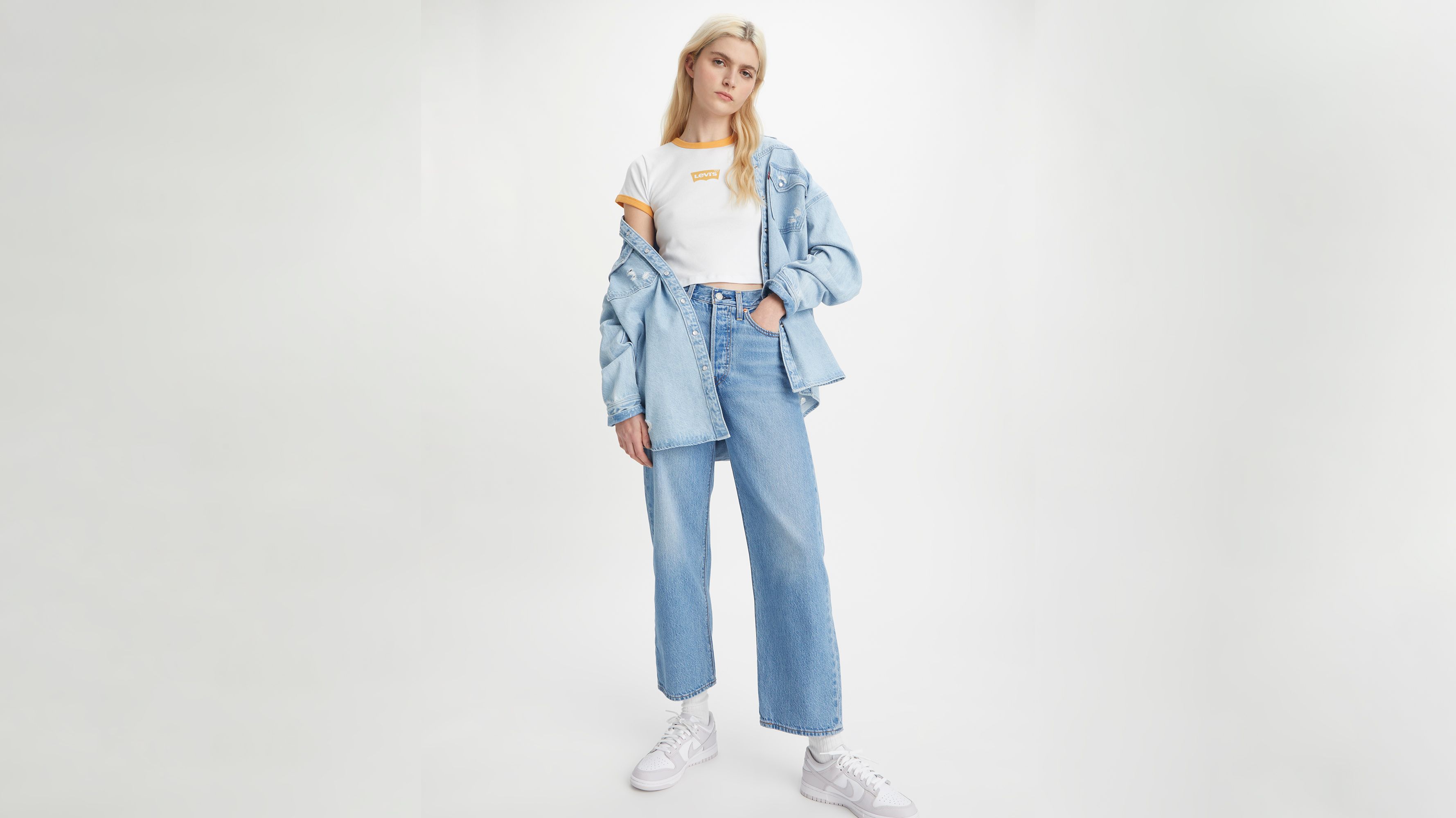 Graphic Ringer Mini Tee - White | Levi's® AD