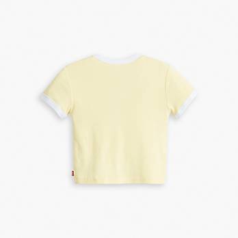 Mini-T-shirt med tryck och färgade muddar 6