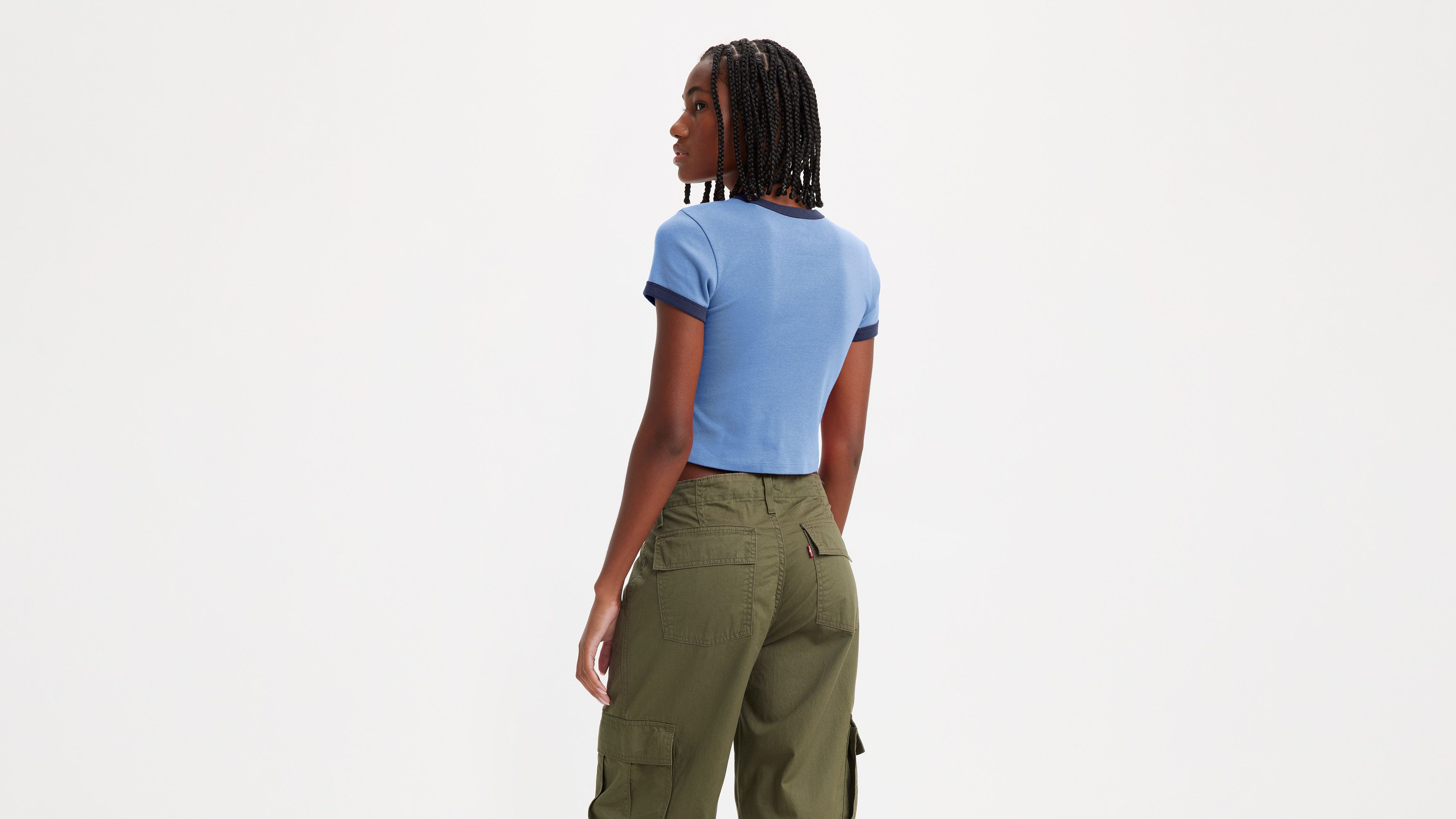 Graphic Ringer Mini T-shirt - Blue | Levi's® US