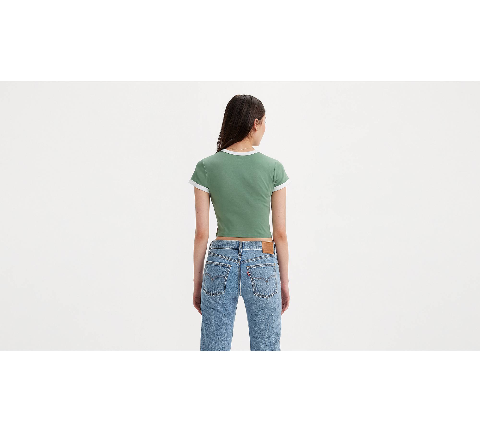 Graphic Ringer Mini T-shirt - Green | Levi's® US