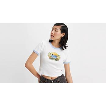 Graphic Ringer Mini T-Shirt 4