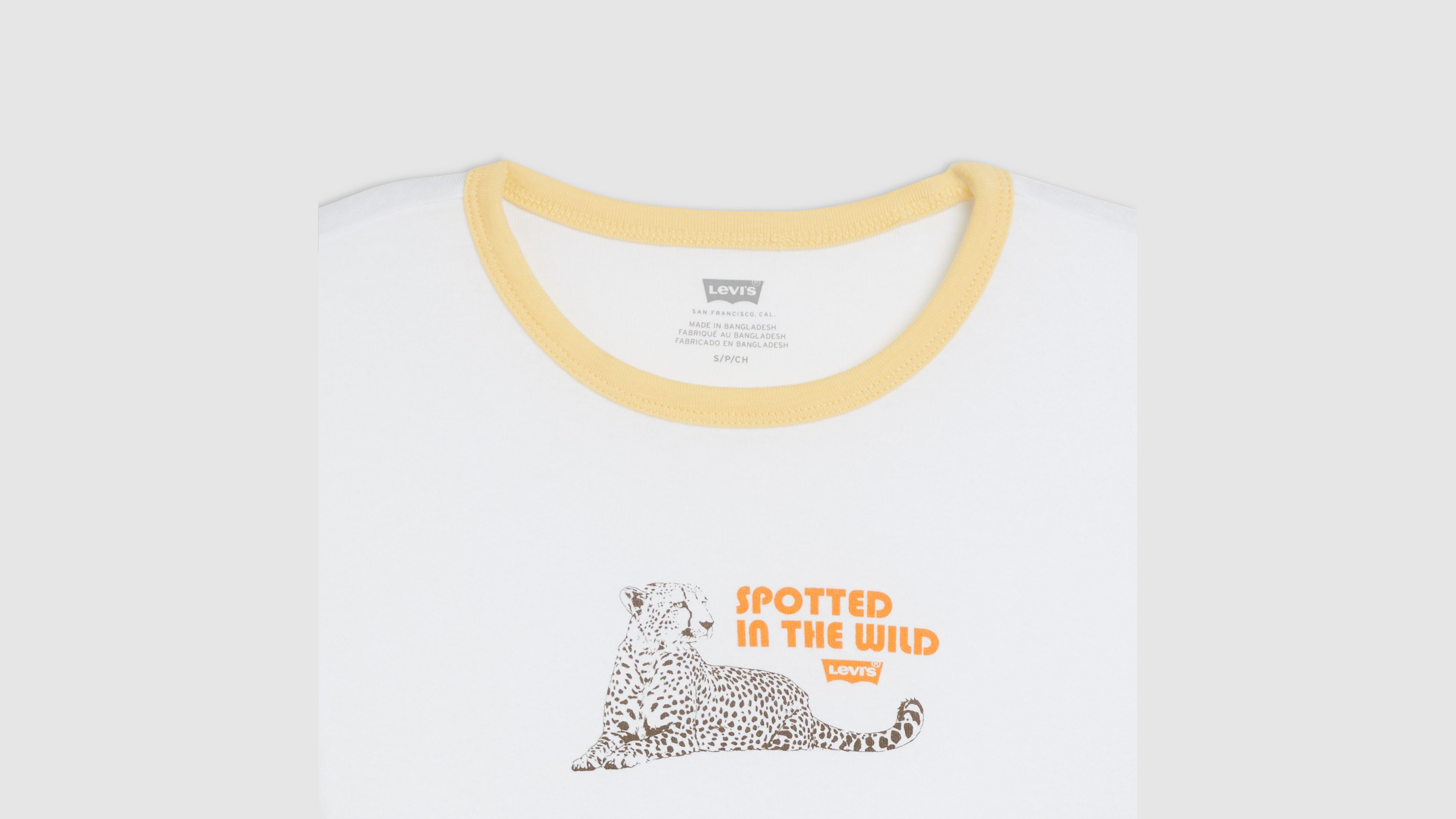 Levi's Graphic Ringer Mini T-shirt In White