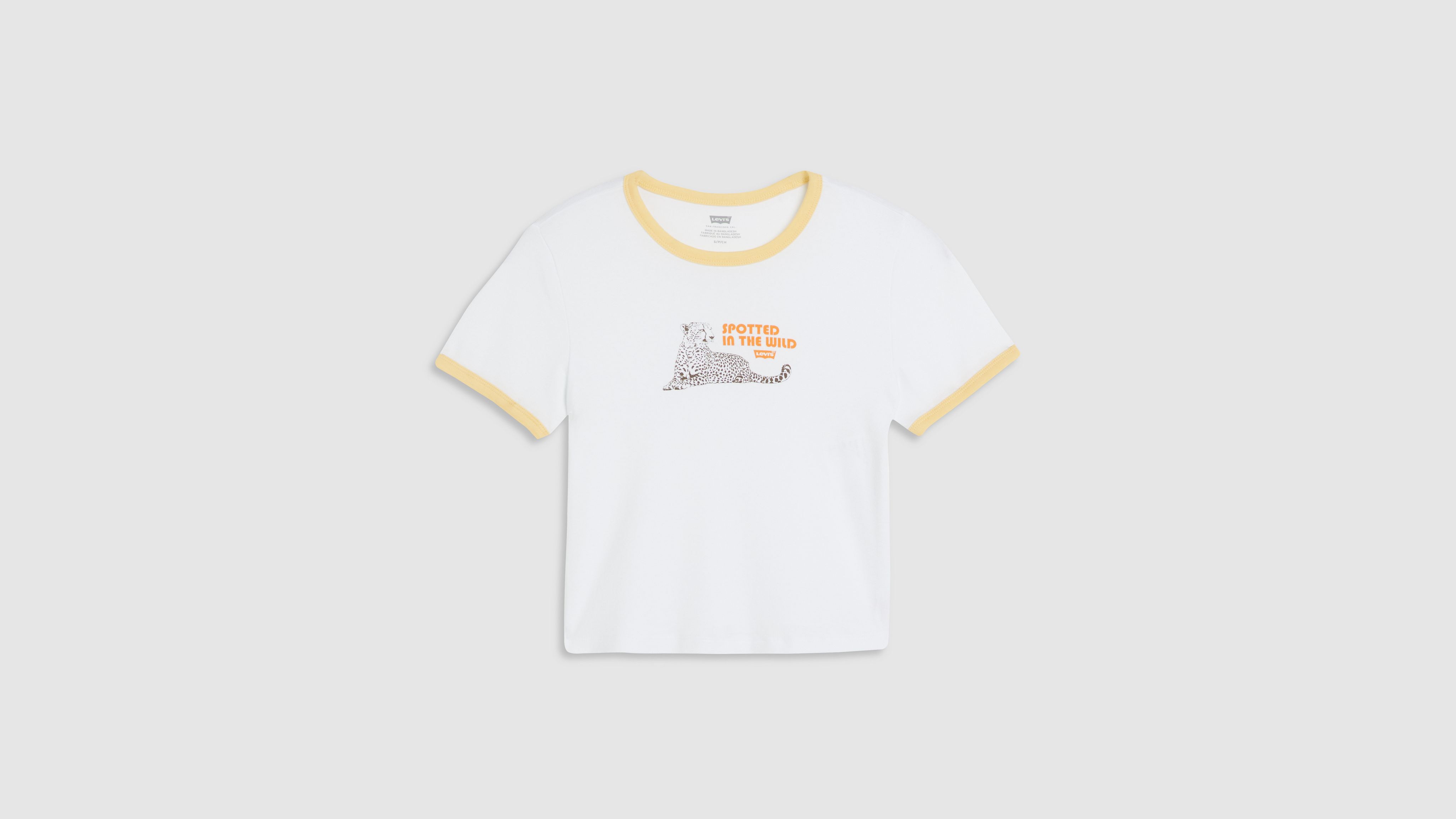 Levi's Graphic Ringer Mini T-shirt In White