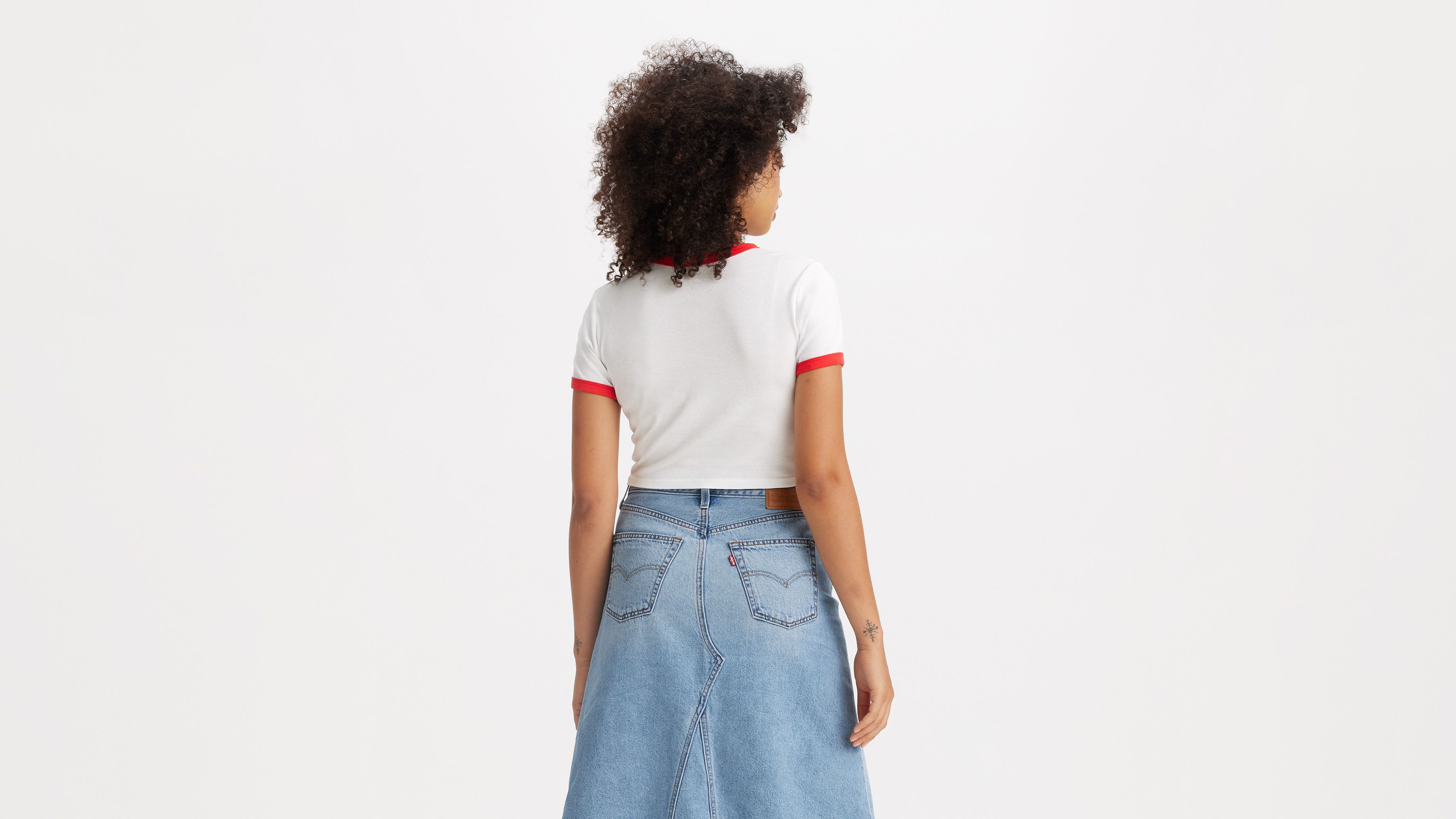 Levi's Vote Ringer Mini T-shirt In Vote Lips