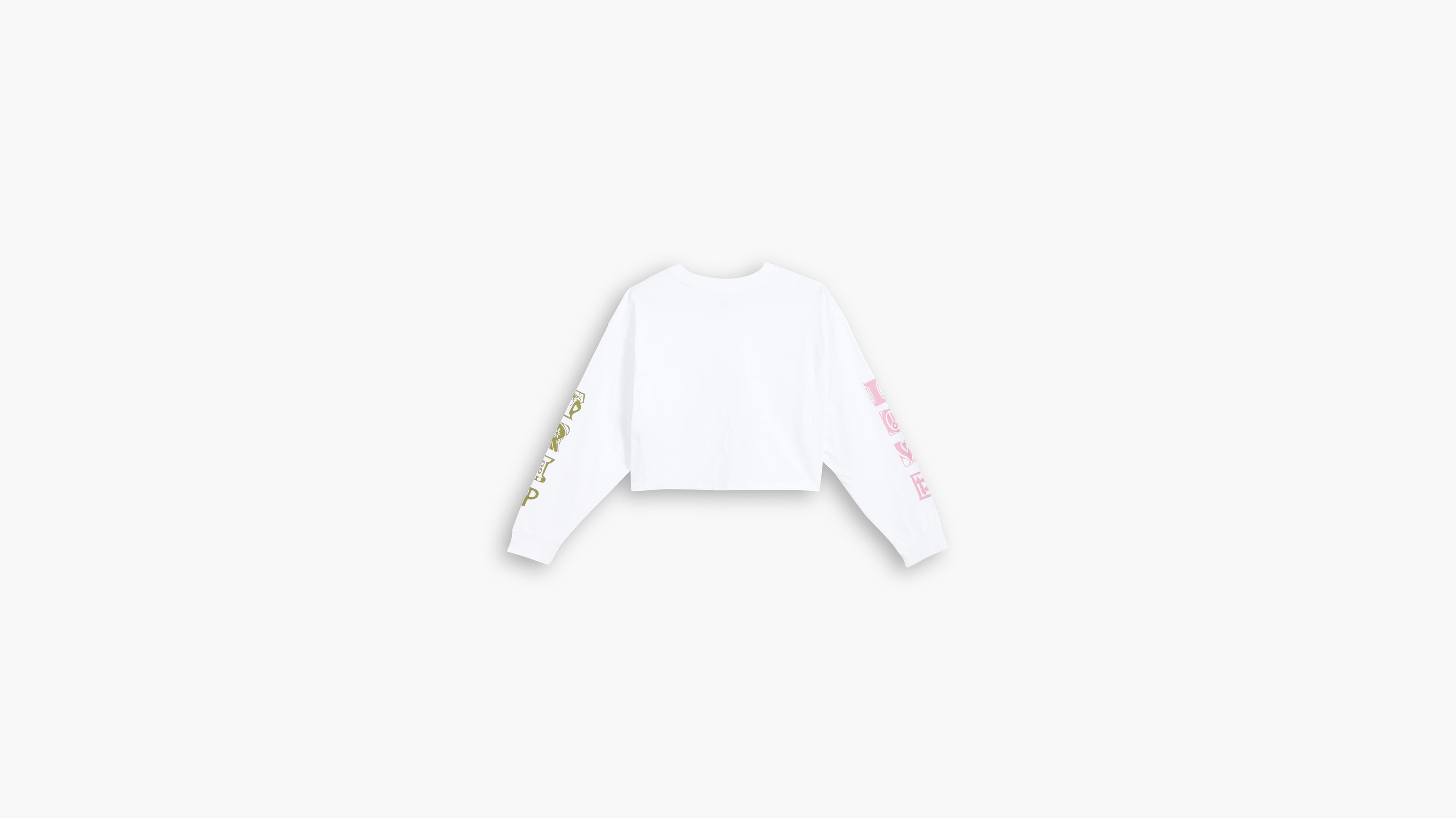 Graphic Long Sleeve Cropped T-Shirt 5