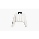 Graphic Long Sleeve Cropped Reese Sweater 5