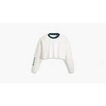 Graphic Long Sleeve Cropped Reese Sweater 5