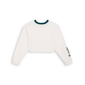 Graphic Long Sleeve Cropped Reese Sweater 6