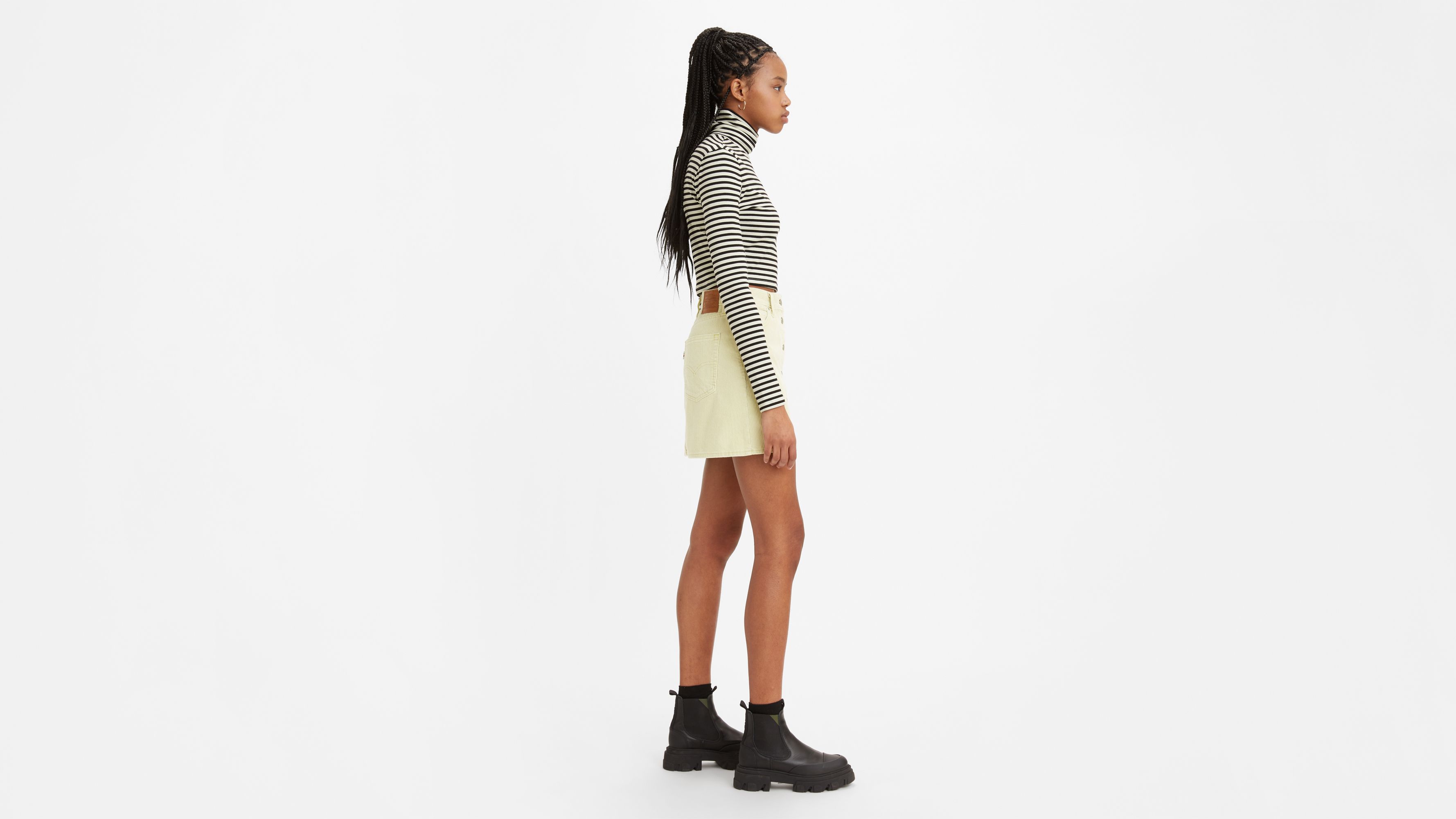スカート SOLID CAMO CORDUROY SKIRT L Olive Green Skirt - Corduroy Mini Skirt - Corduroy Skirt - Lulus