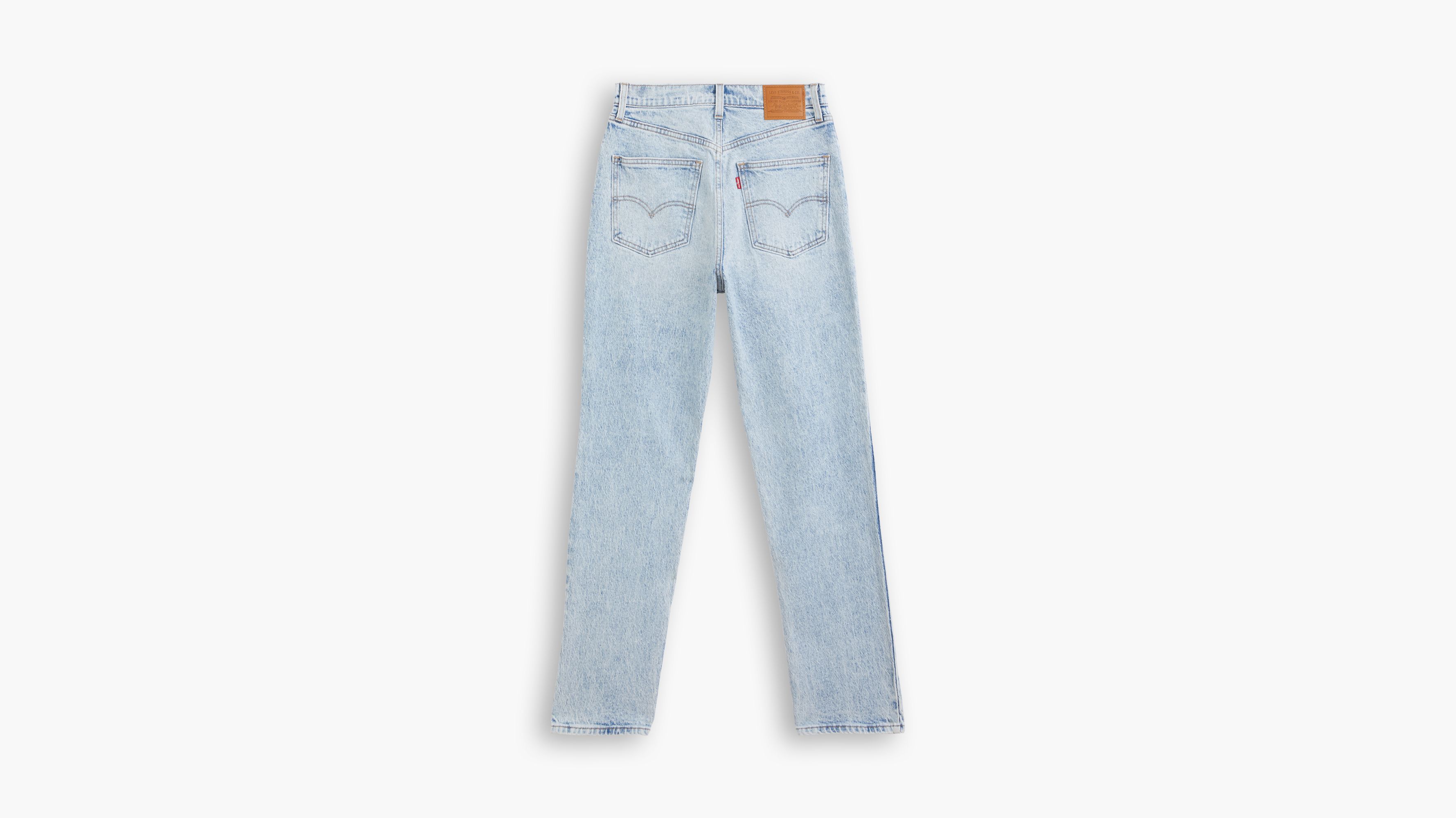 70's High Slim Straight Jeans - Blue