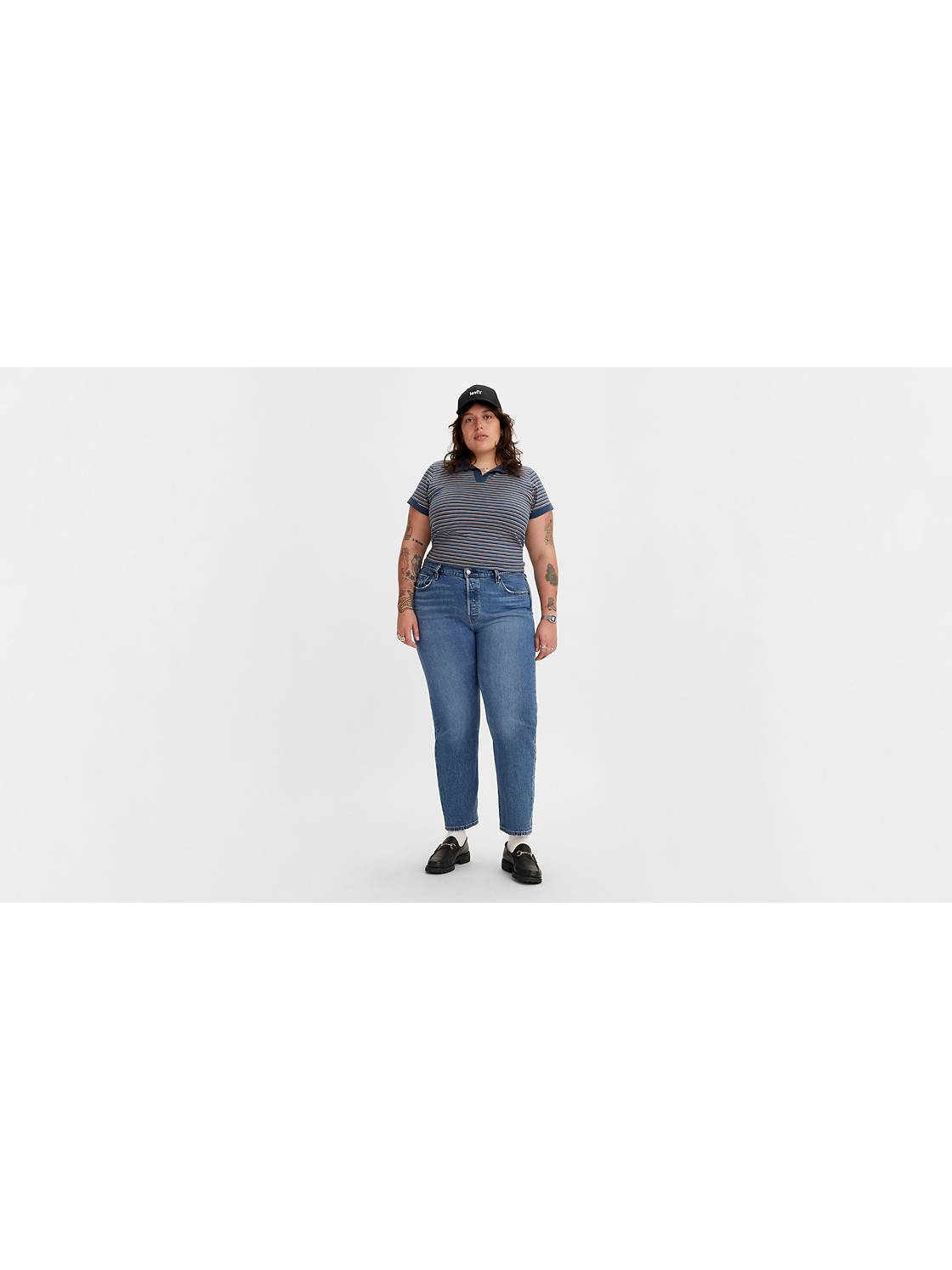 Levi's Women's Plus Size High Waisted Mom Jeans, (New) Medium Indigo  Destructed, 16 at  Women's Jeans store