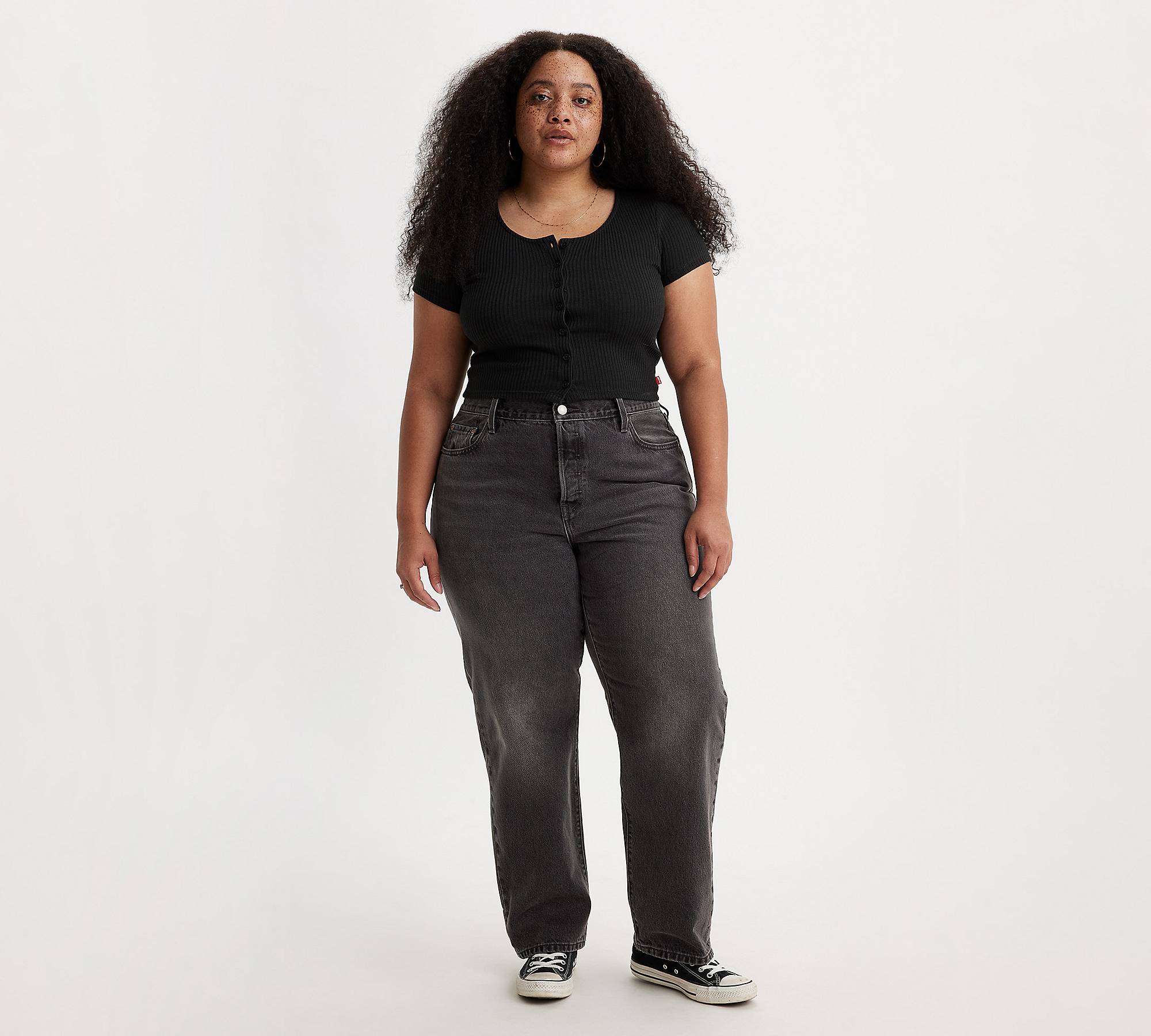 501® Original Fit Women's Jeans (plus Size) - Black | Levi's® US