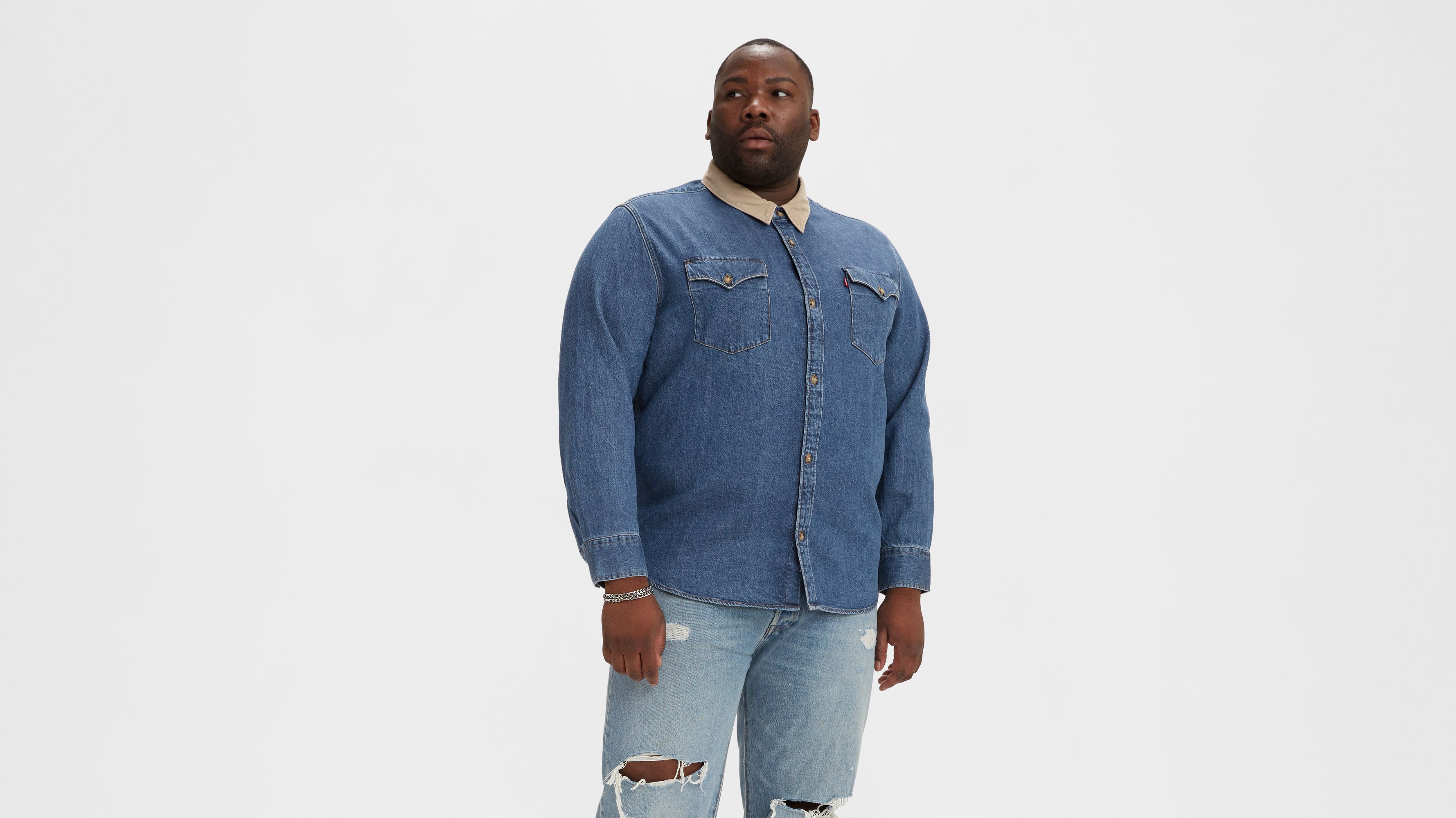 Relaxed Fit Western Shirt (Big) 1