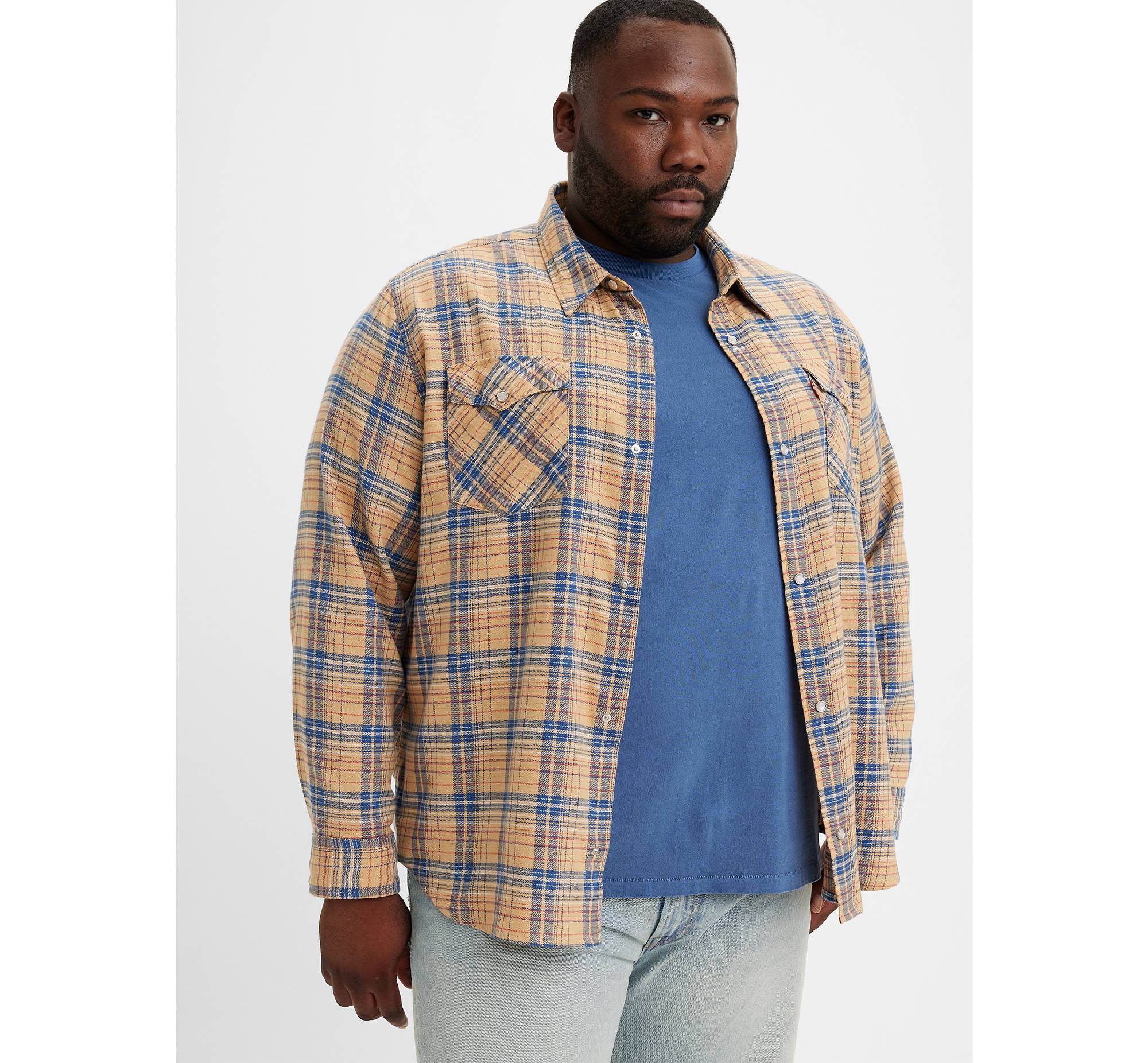Relaxed Fit Western Shirt (Big & Tall) 1