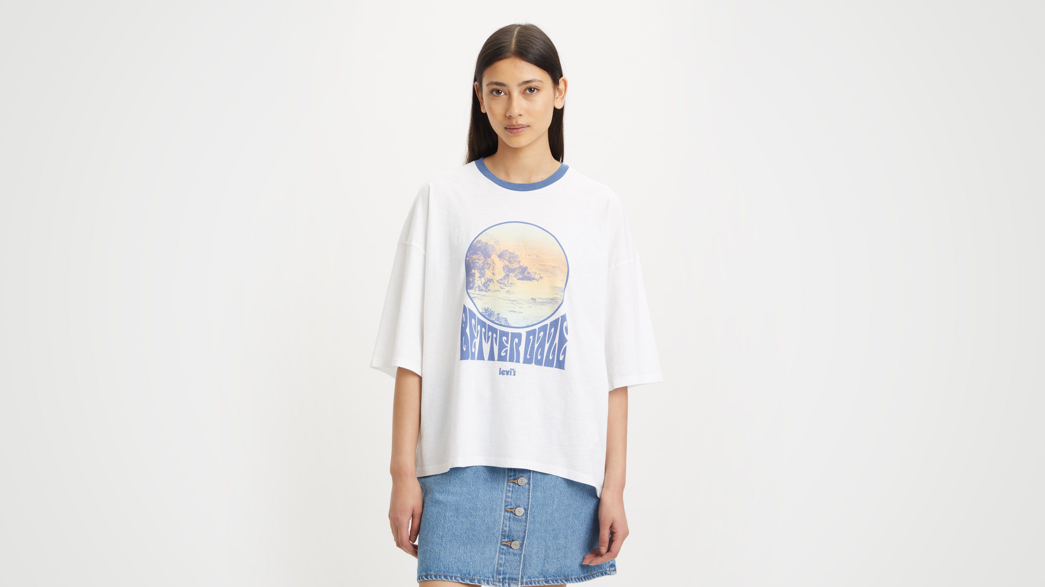 Graphic Drapey Tee 1