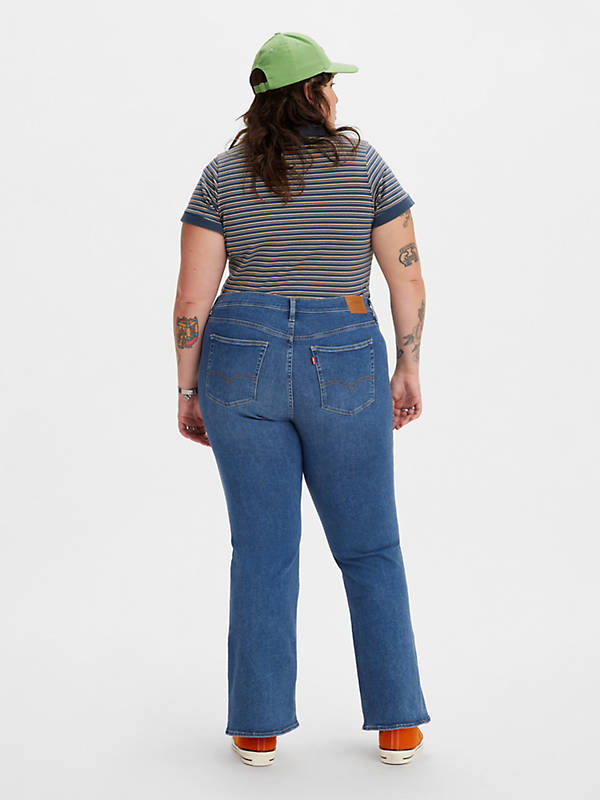 726™ High Rise Flare Jeans (plus Size) - Blue | Levi's® RS