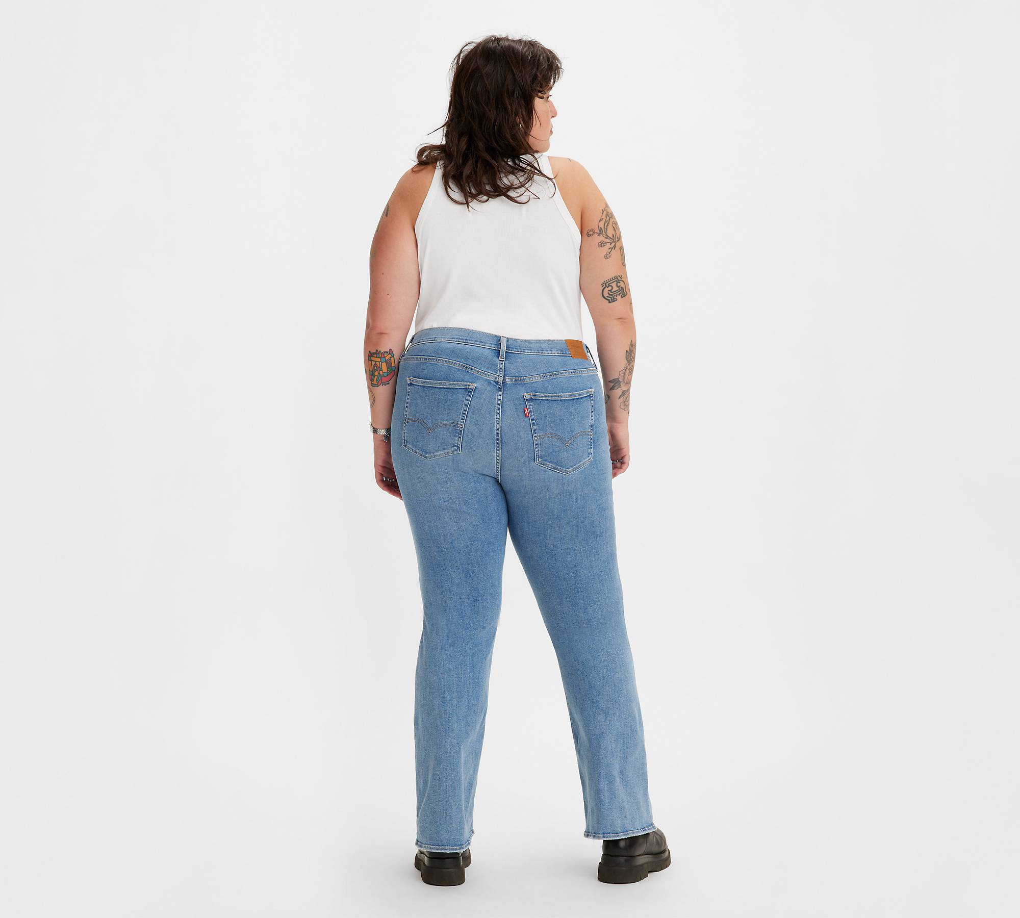 726™ High Rise Flare Jeans (plus Size) - Blue | Levi's® IE