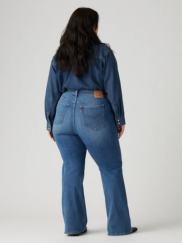 726 High Rise Flare Women's Jeans (plus Size) - Medium Wash | Levi's® CA
