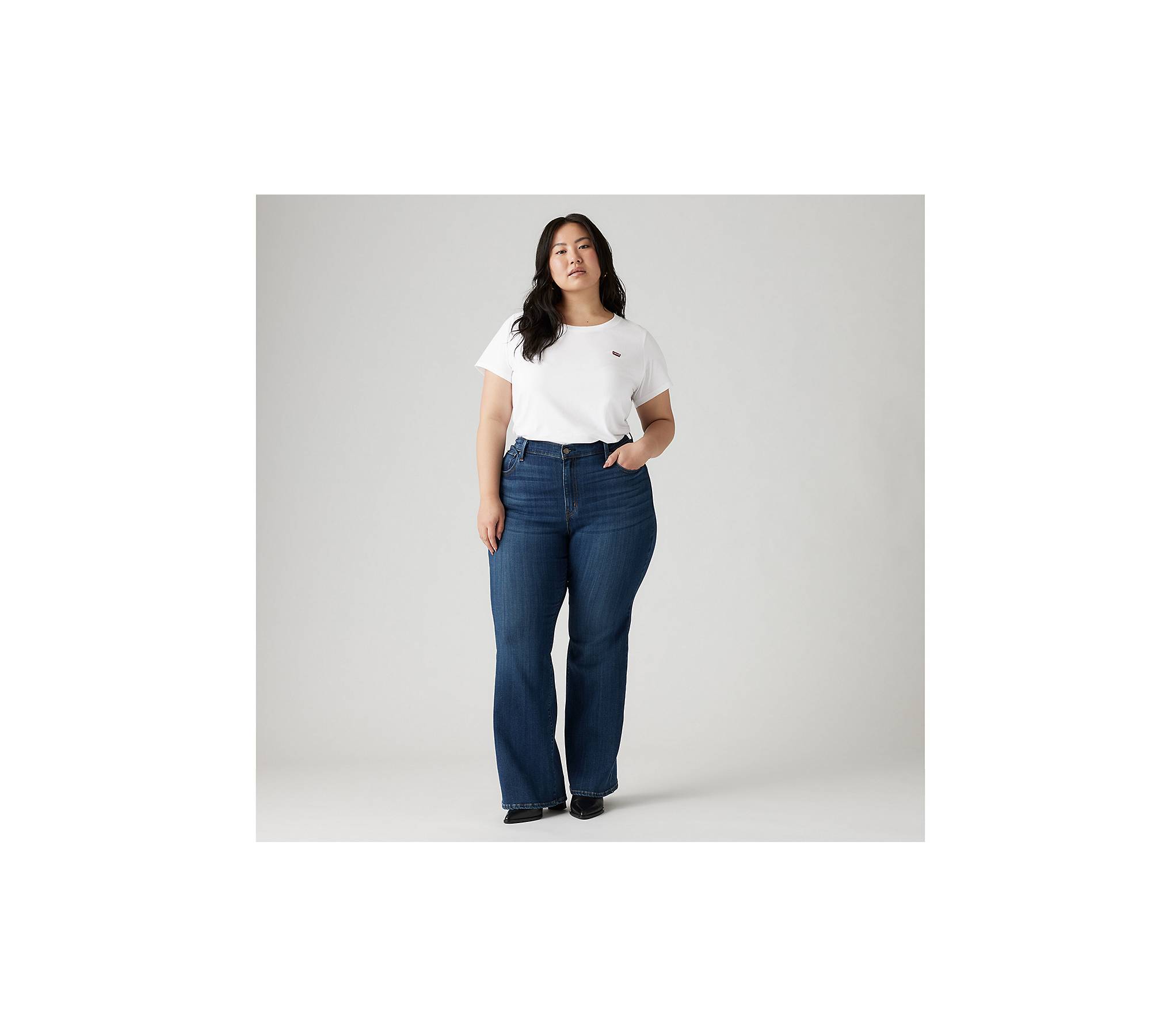 726 High Rise Flare Women's Jeans (plus Size) - Dark Wash | Levi's® CA