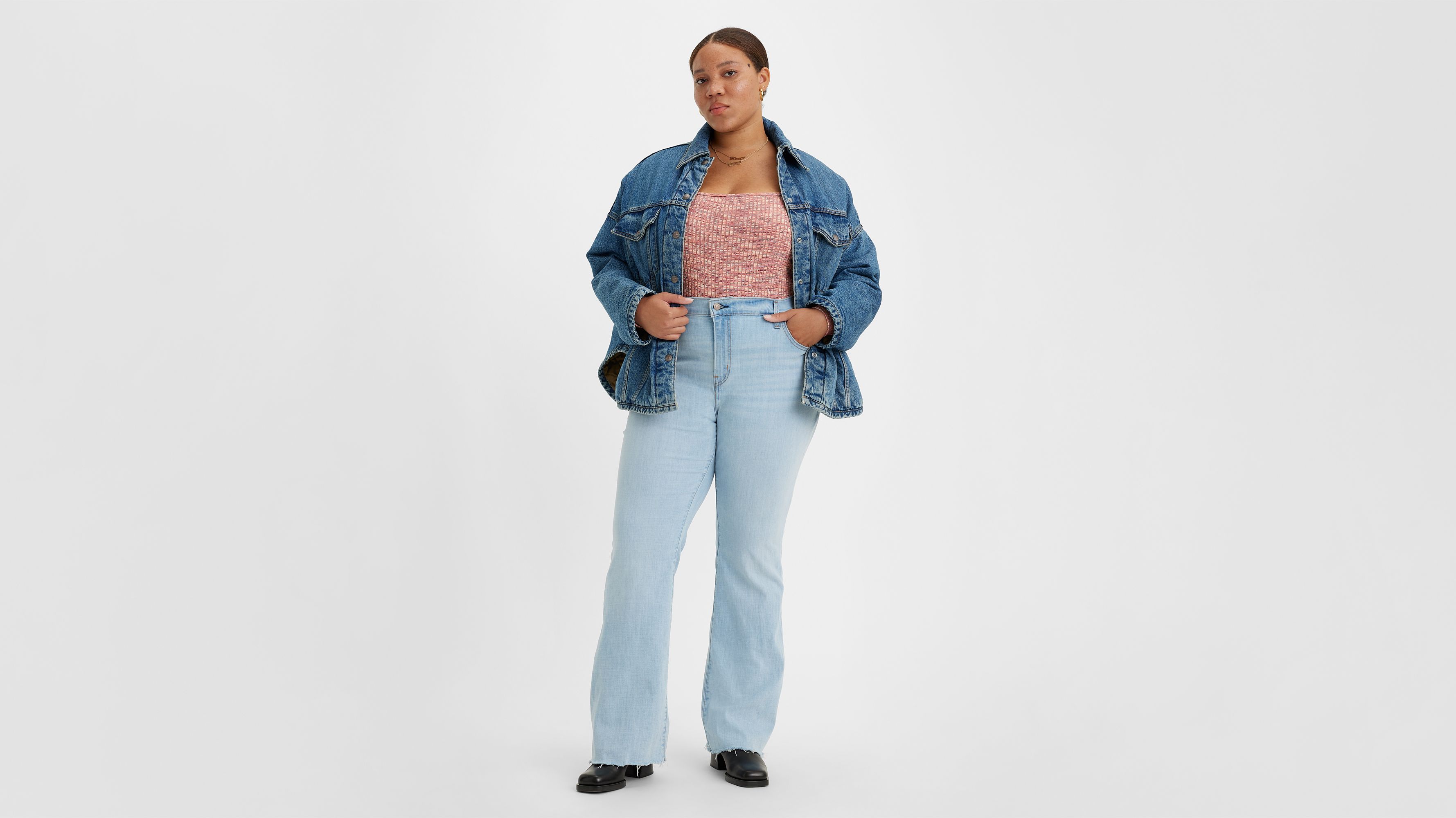 726™ High Rise Flare Jeans (plus Size) - Blue