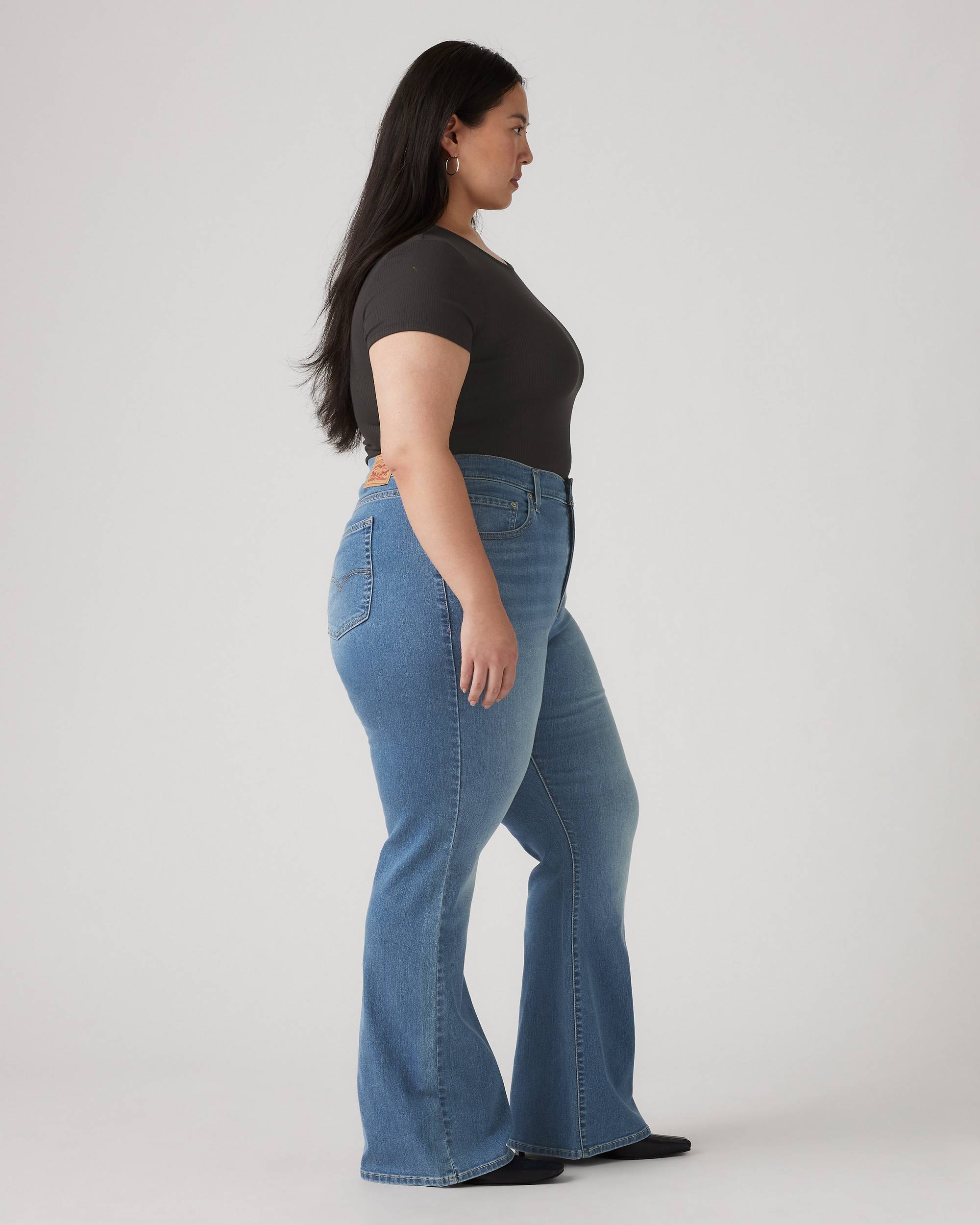 726 High Rise Flare Women's Jeans (plus Size) - Medium Wash 726 High Rise Flare Women's Jeans (plus Size) - Medium Wash