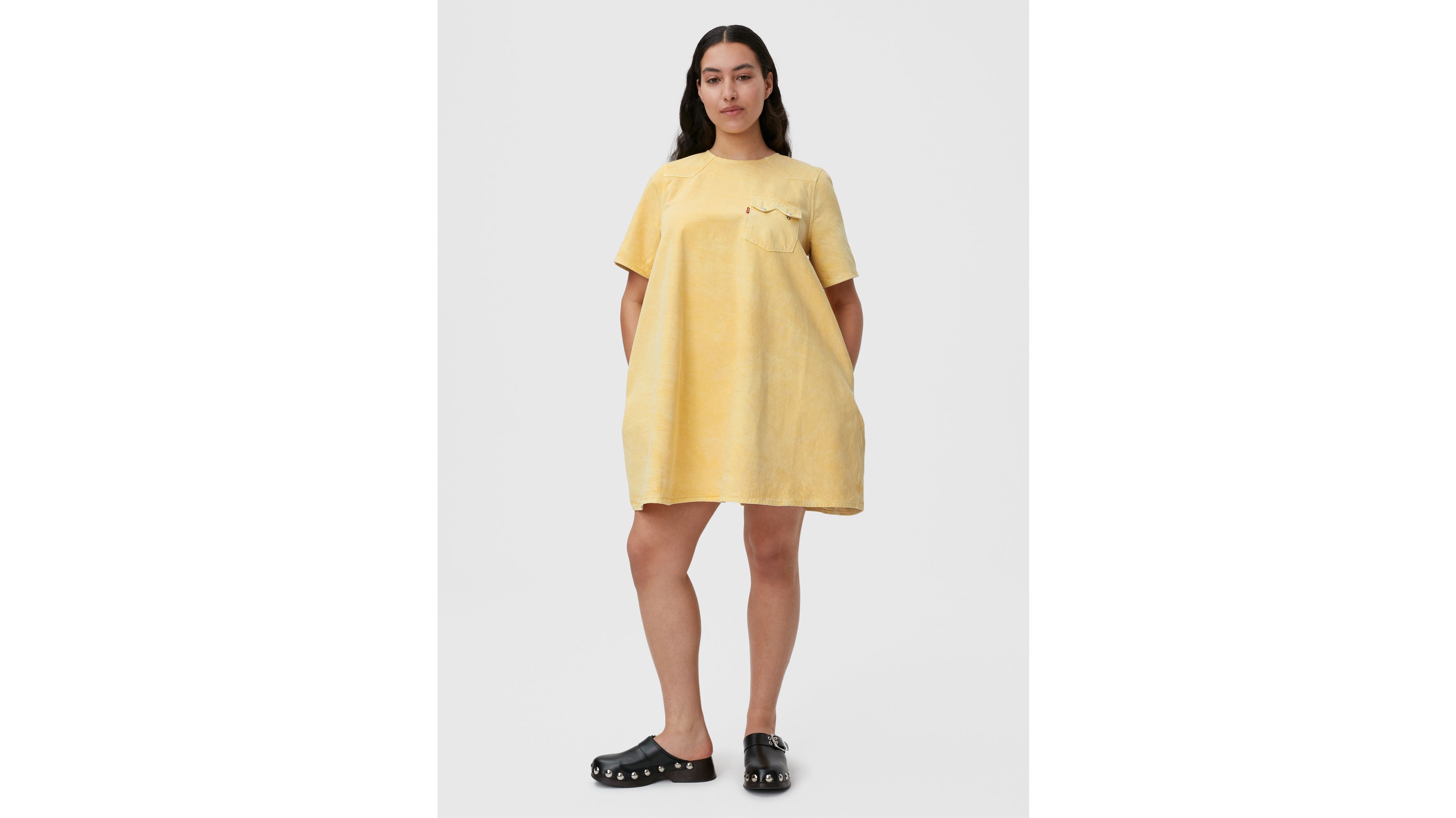 Ganni 2024 dress yellow