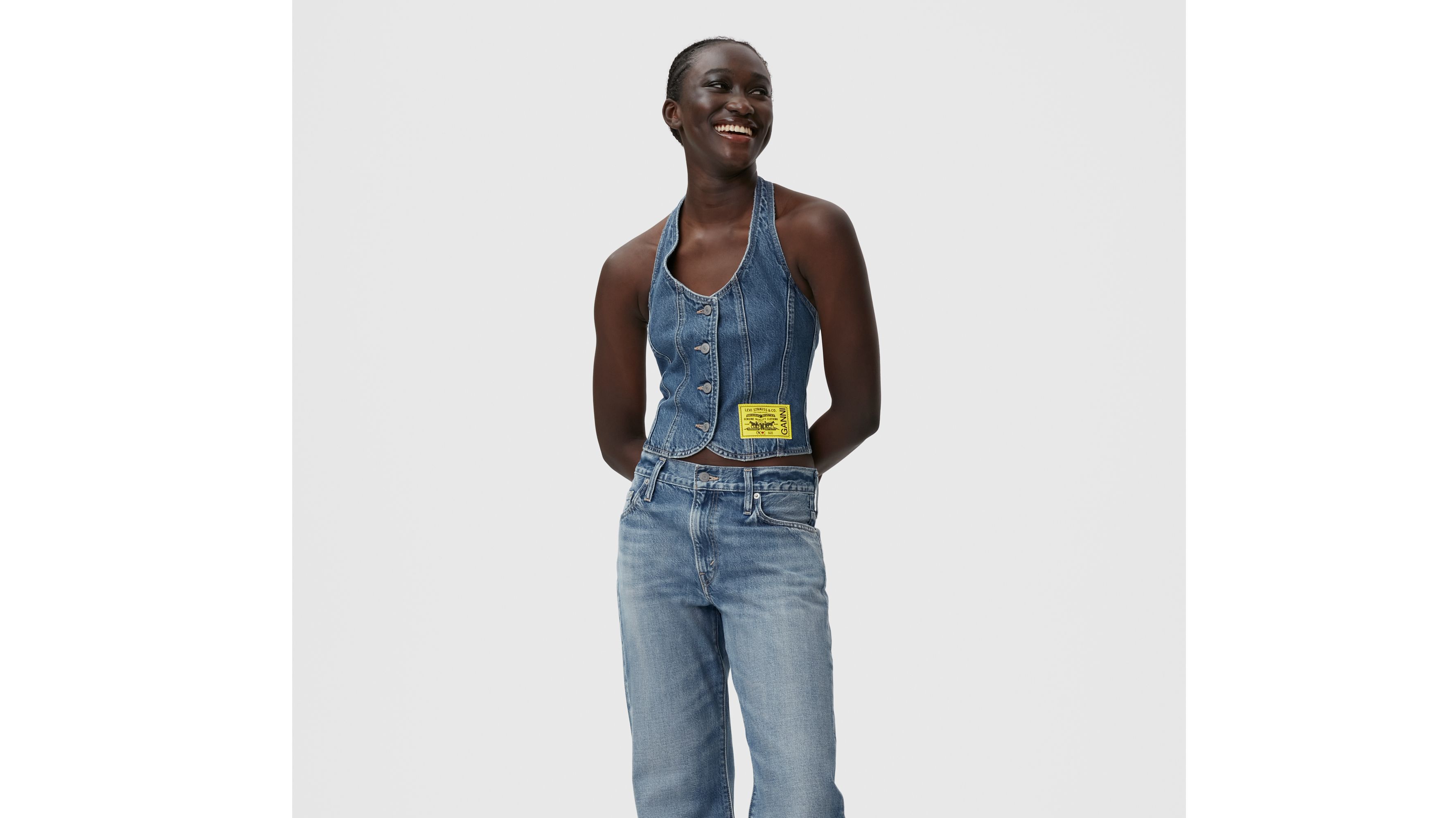 Levi's® X Ganni Baggy Bootcut Jeans - Medium Wash | Levi's® US