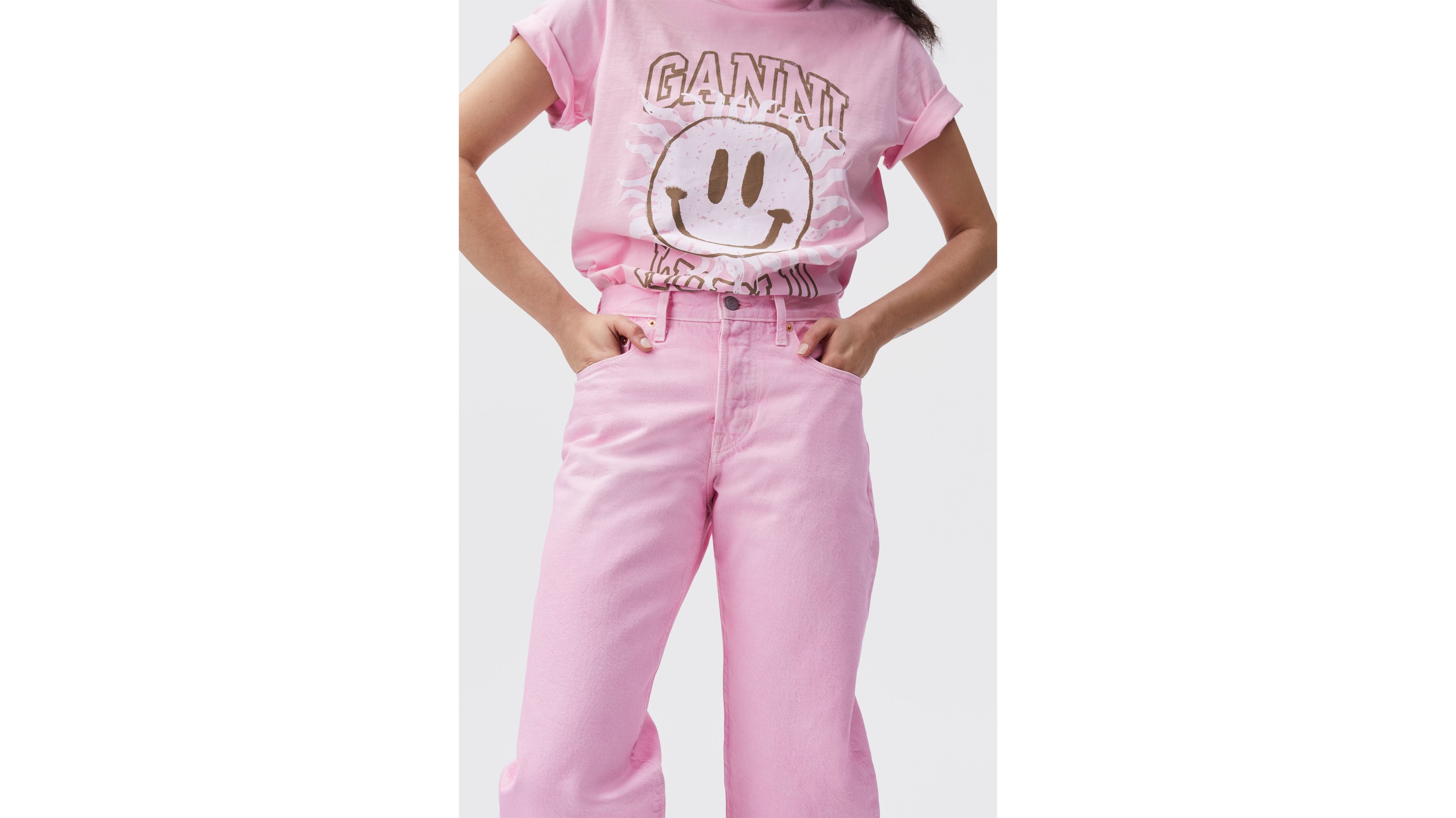 GANNI x LEVI'S フローラルデニムパンツ GANNI x LEVI'S フローラルデニムパンツ