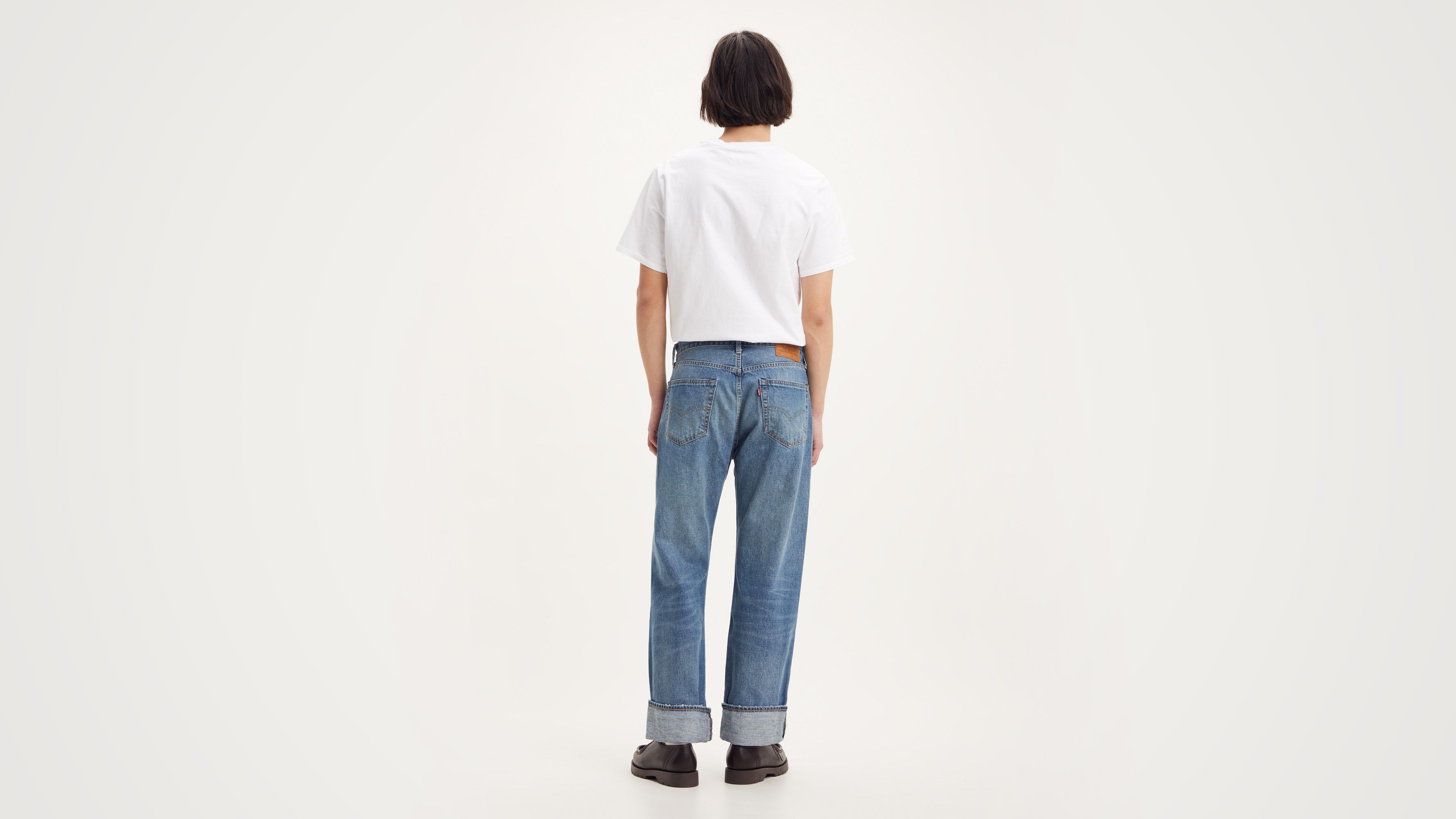 1950's Retro Pants: 50s -LEVIS- Mens bone tan soft brushed