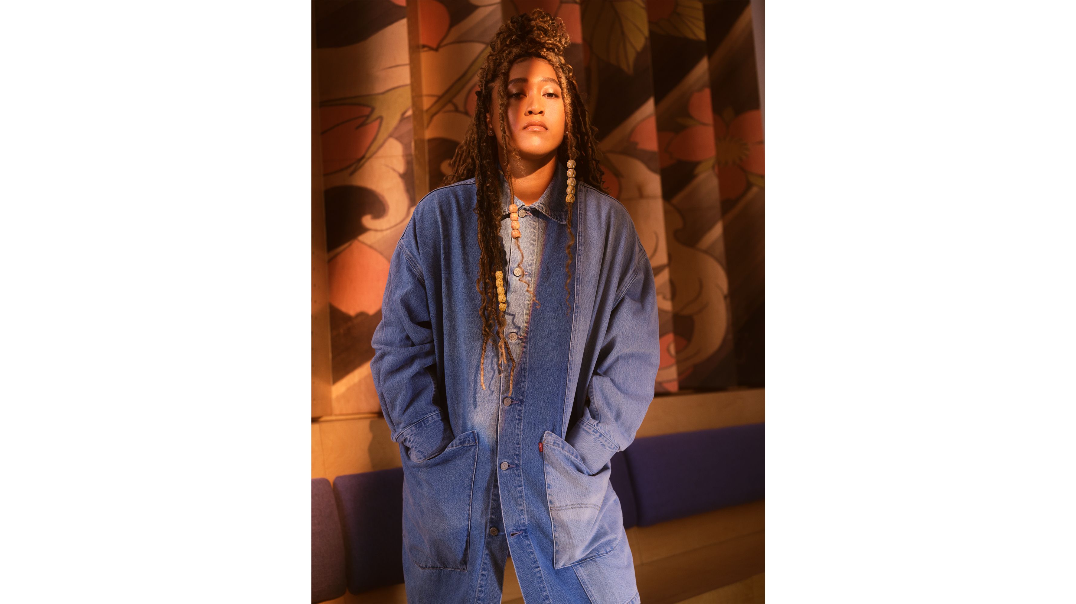 Levi's® X Naomi Osaka Artist Coat - Medium Wash | Levi's® US